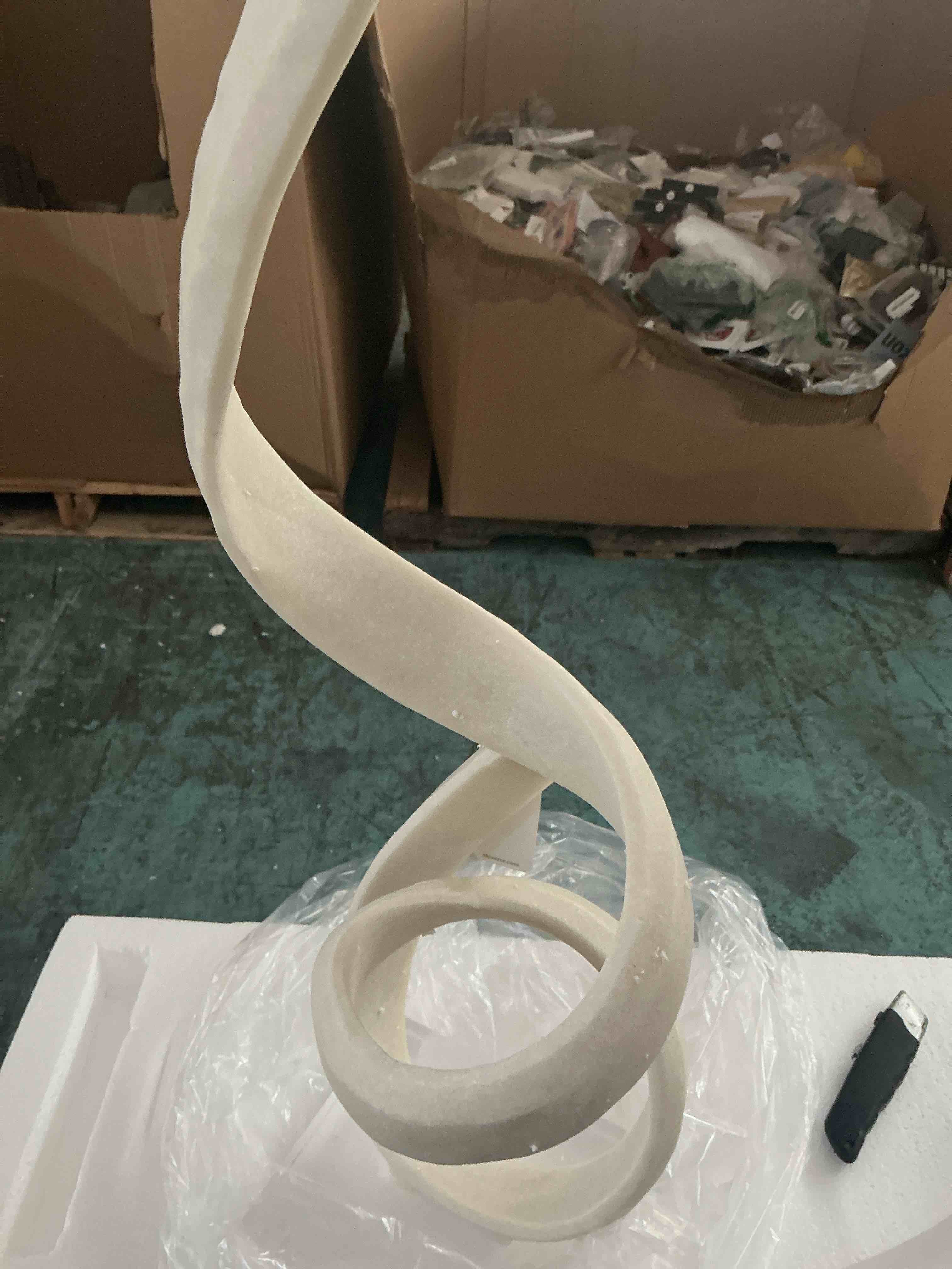 Condition photo showing New/Like New for elevarrekassani oversized, giant quartz, resin statuary white