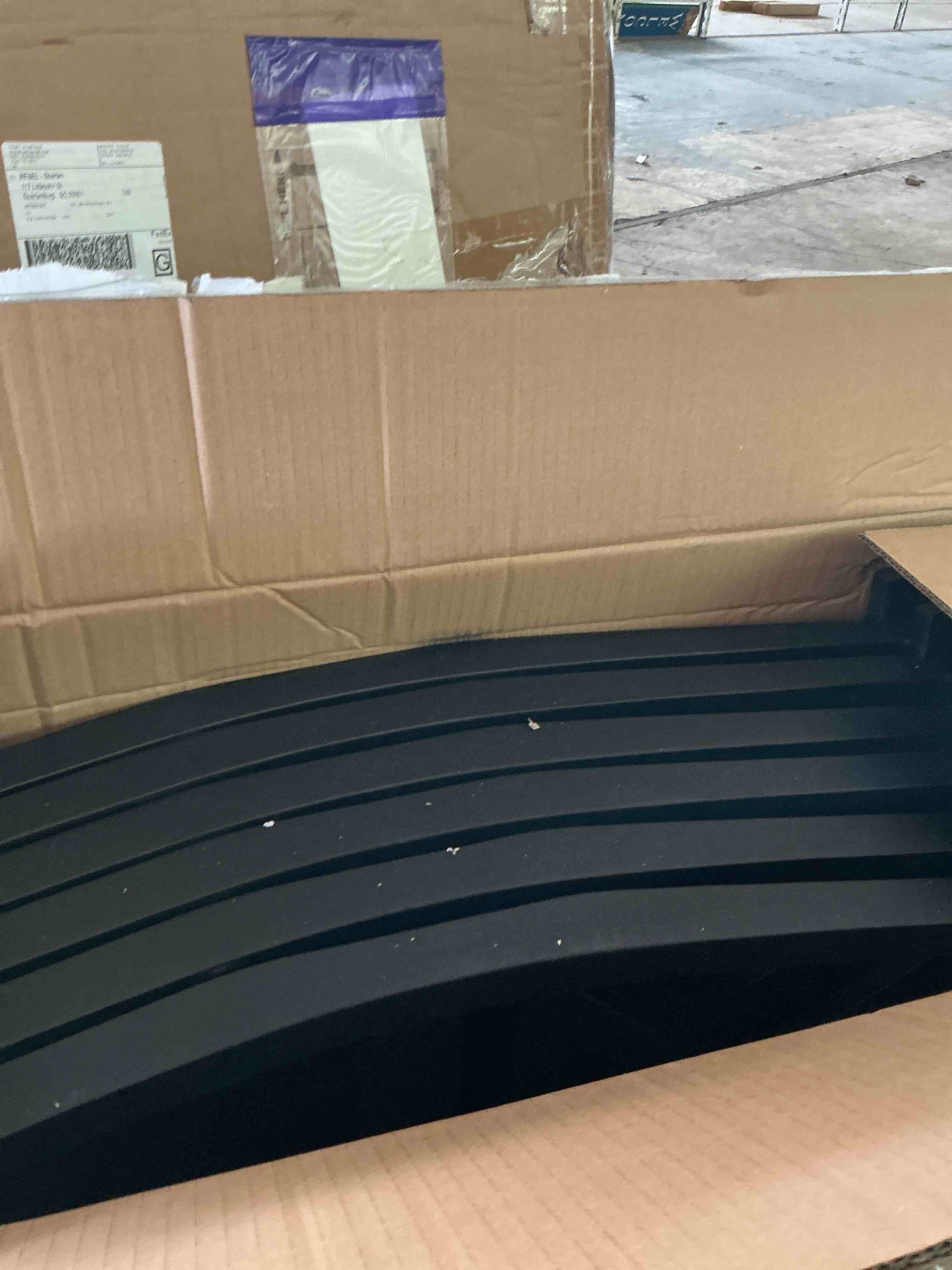 Condition photo showing Good Condition for roundhill furniture windvale fabric upholstered dining chair, set of 6 black box 1/2 backs only check next option for remaining boxes