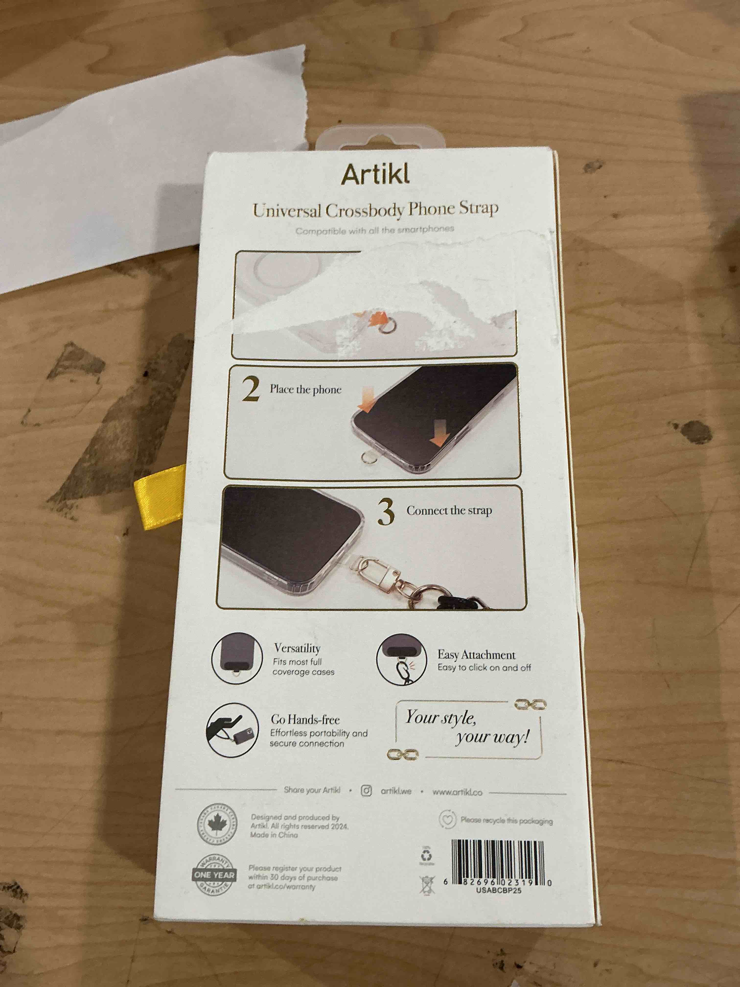 Condition photo showing New/Like New for artikl universal cross valley phone strap 120 cm