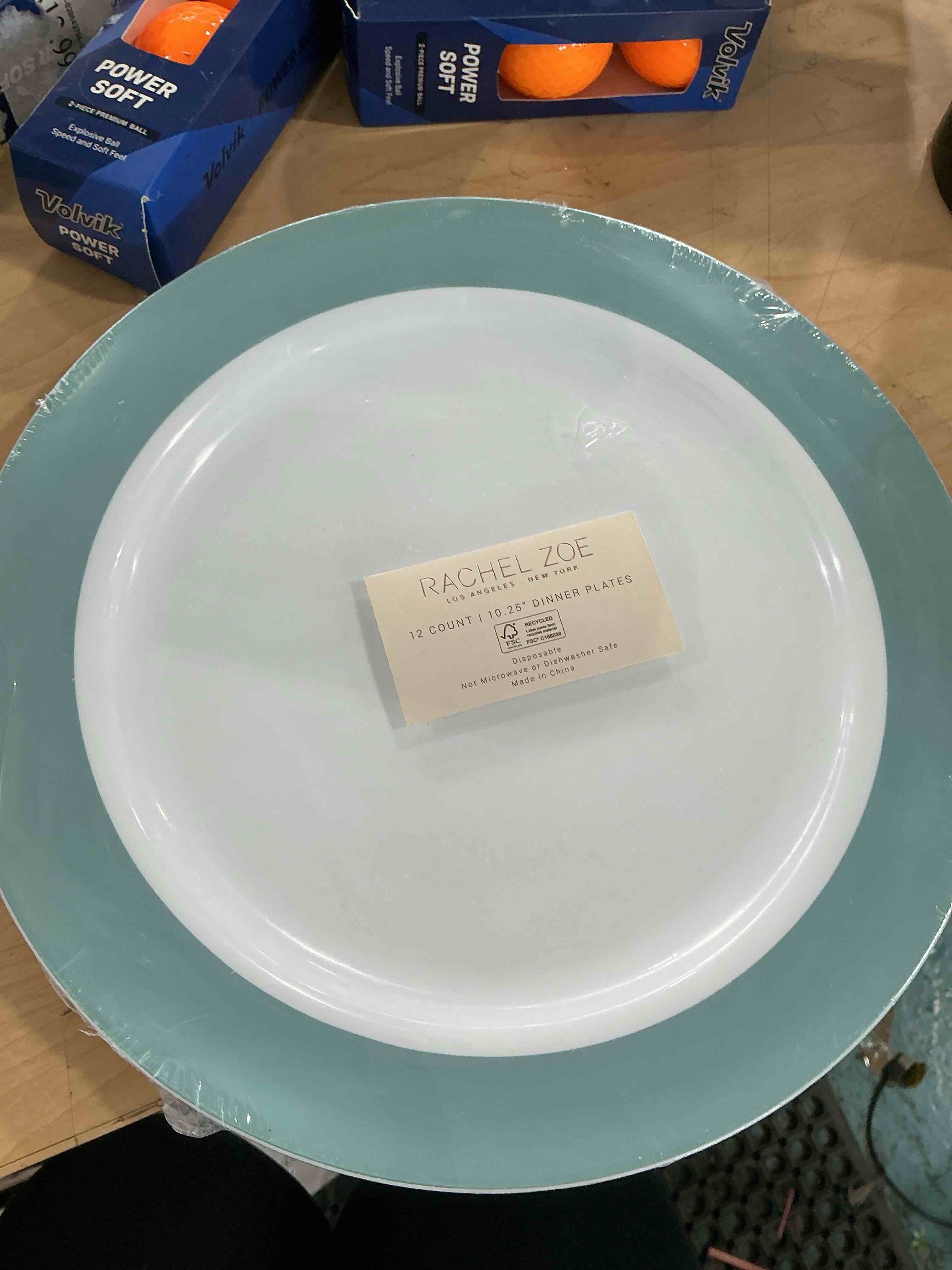 Condition photo showing New/Like New for rachel zoe 12 count 10.25 dinner plates