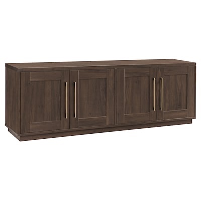 (BLACK)haley home Holbrook transitional Alder Brown 68 inch with TV stand accommodation TV more than 7 inch