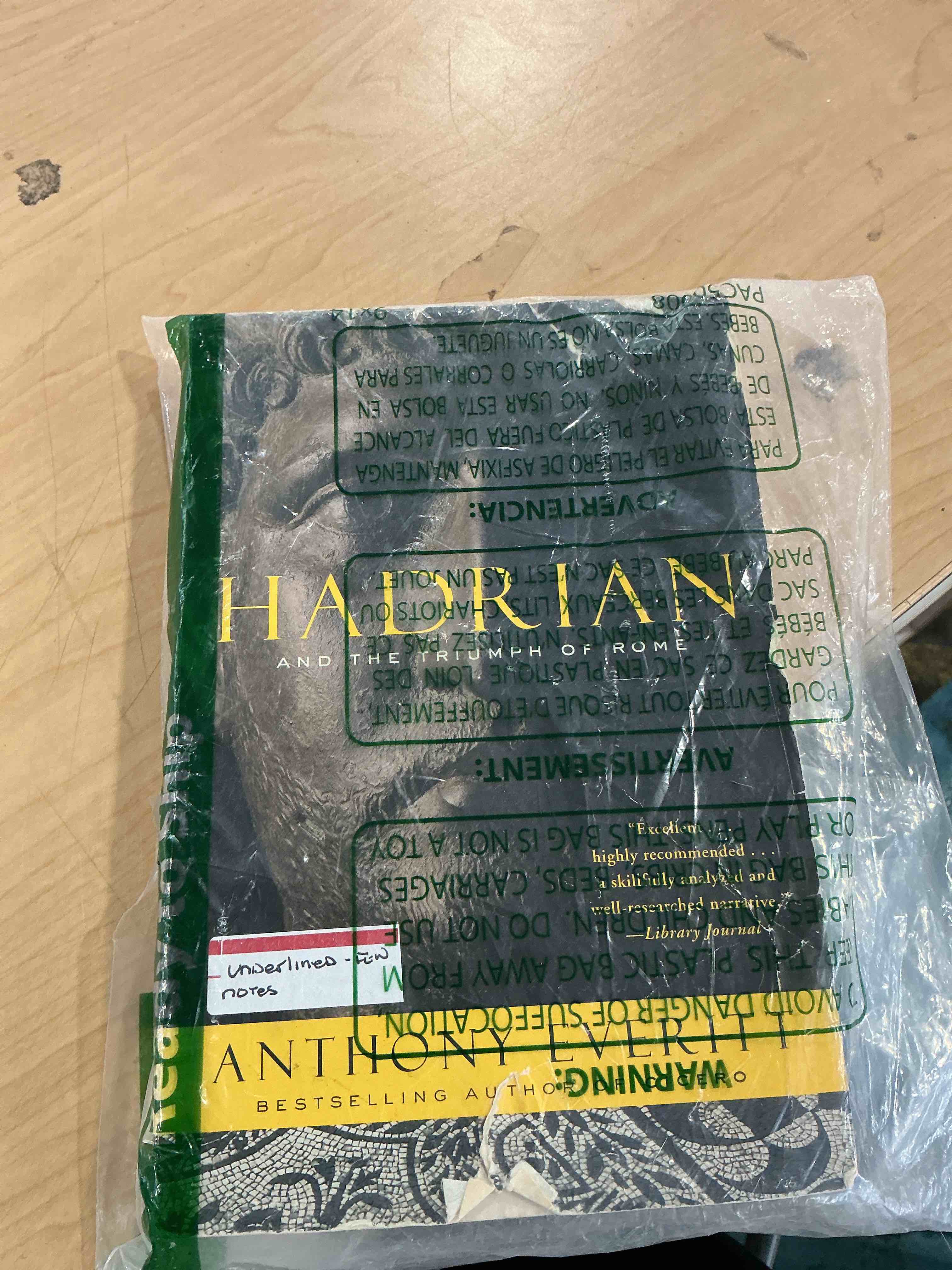 Condition photo showing New/Like New for hadrian and the triumph of rome
