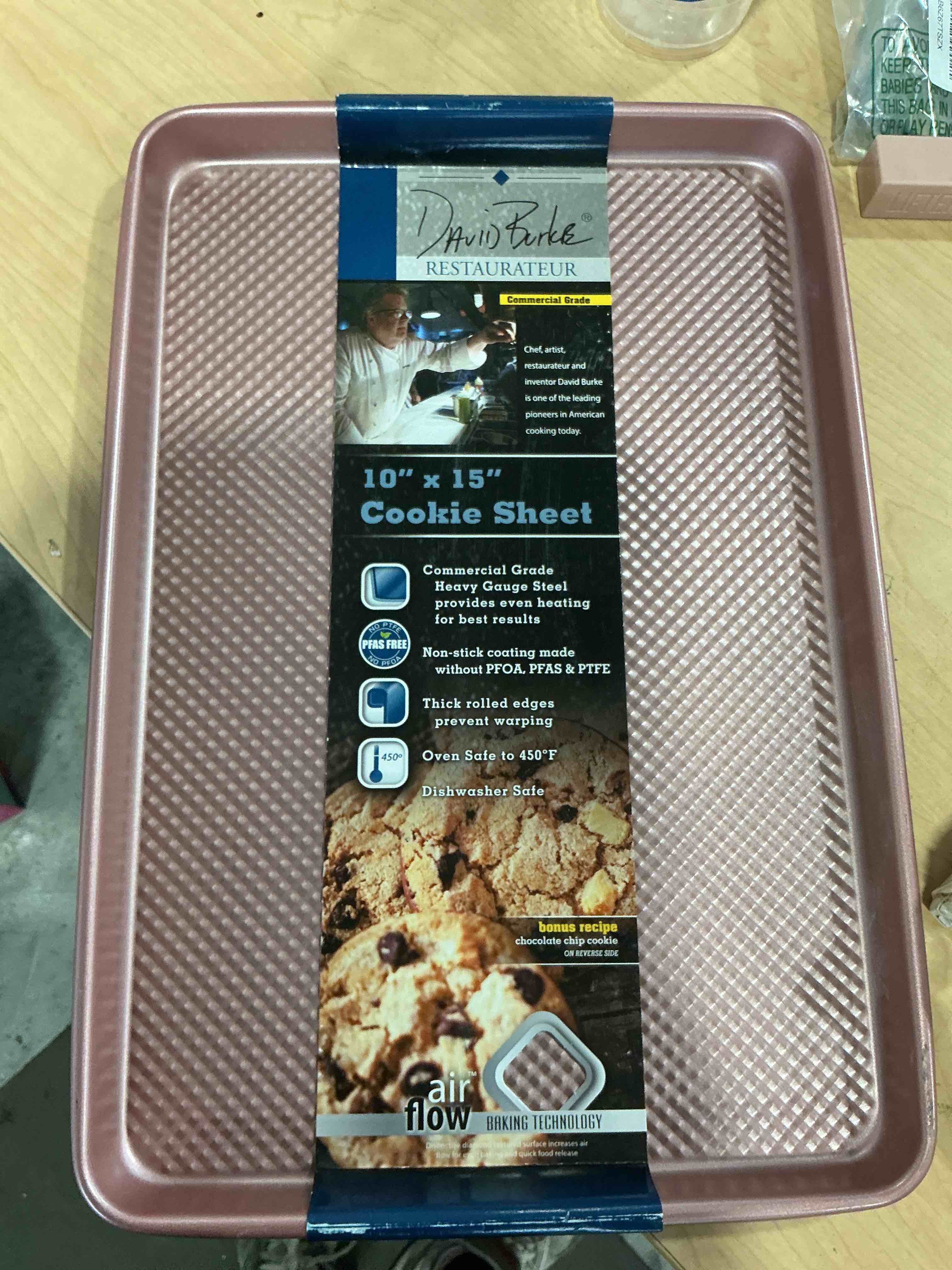 Condition photo showing Brand New for jelly roll pan 15x10 - hongbake commercial cookie sheets for baking with diamond texture surface, 57% thicker carbon steel baking sheet for oven, nonstick cooking tray