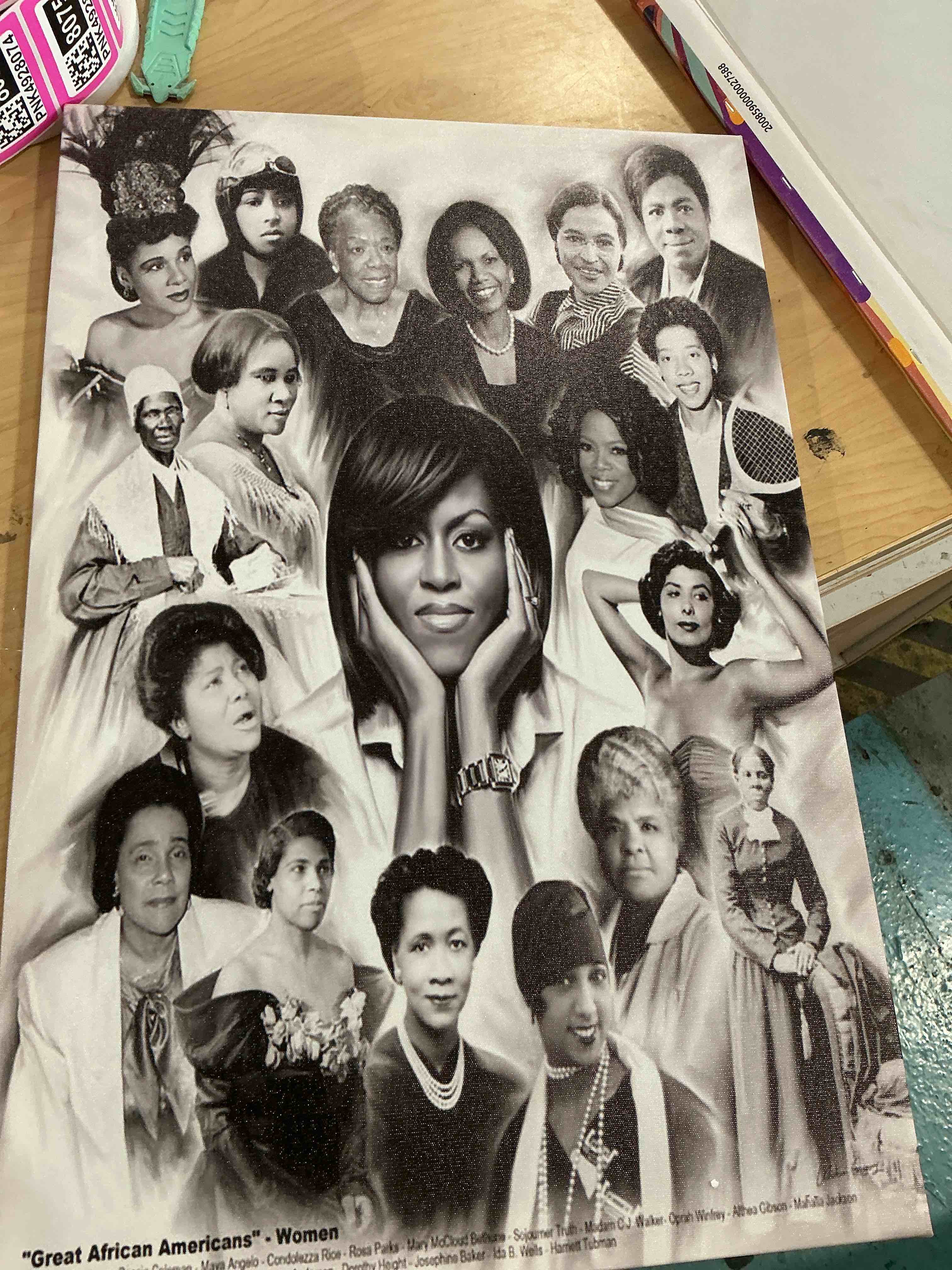 Condition photo showing New/Like New for great african americans women poster?,black women history month posters poster decorative painting canvas wall art living room posters bedroom painting 16x24inch(40x60cm)