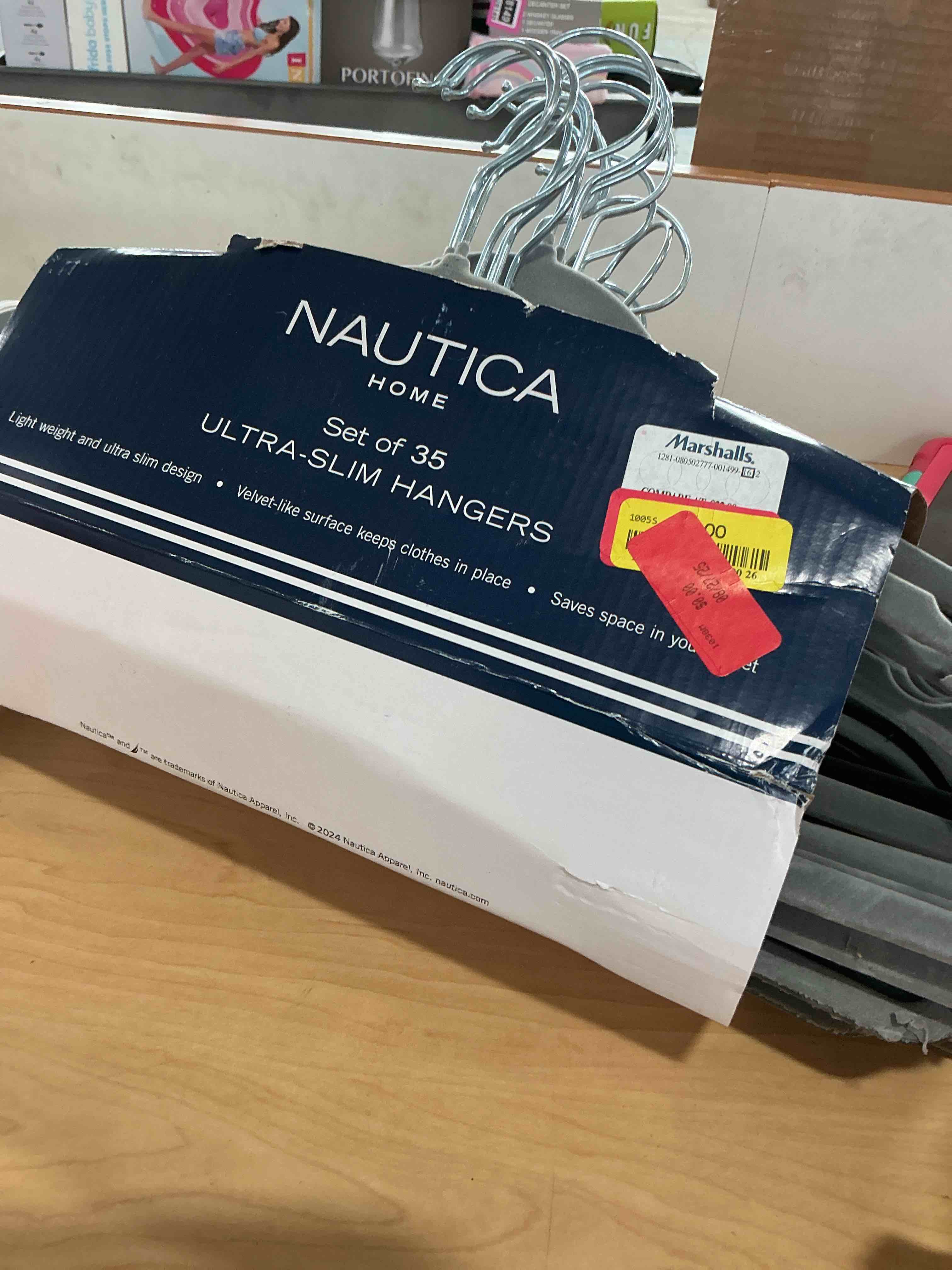 Condition photo showing Brand New for 30 pack rubberized hangers with non-slip grip, durable plastic hangers for all clothes, ultra-slim notched design & 15.7'' wide