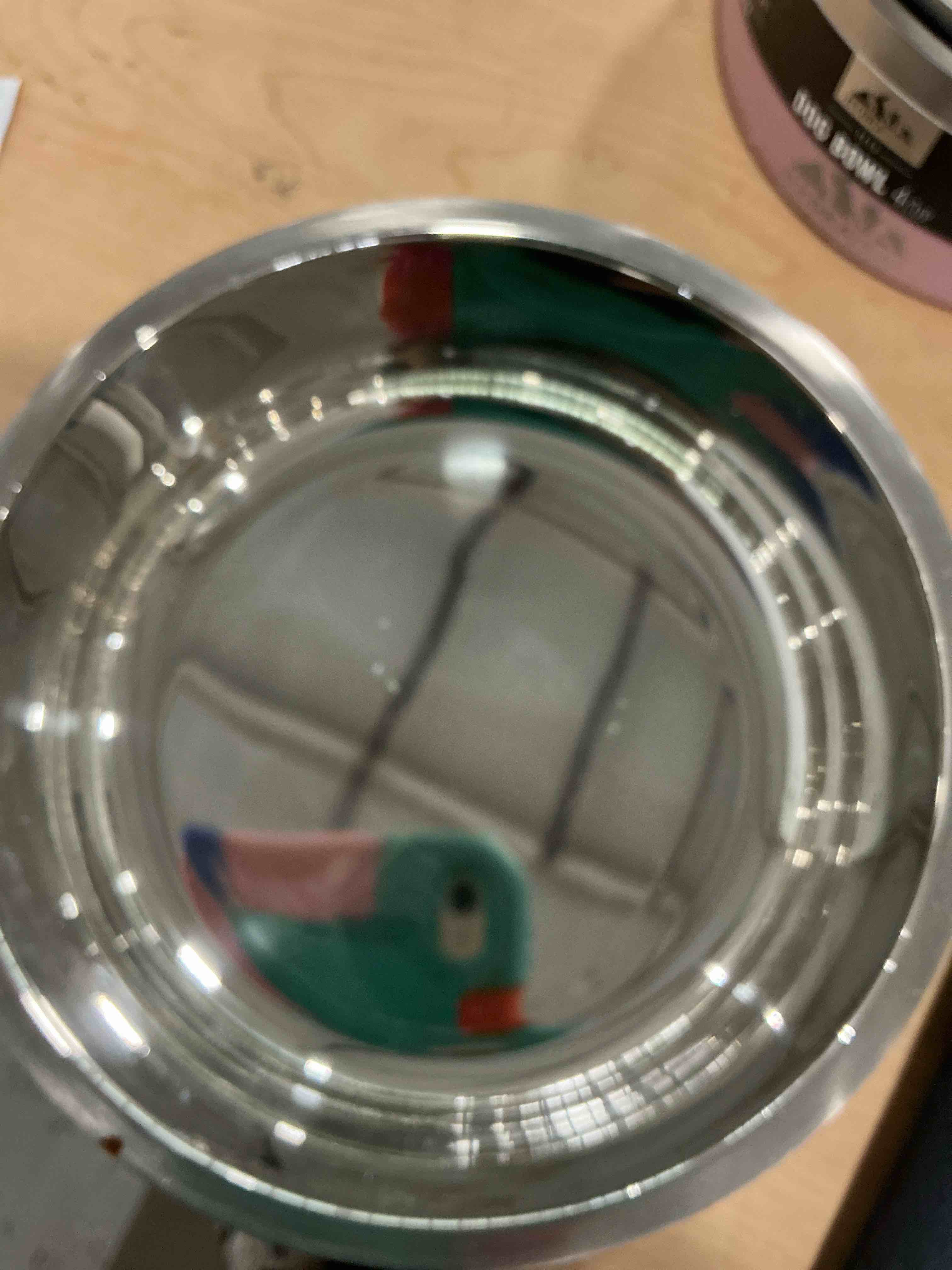 Condition photo showing New/Like New for wenbokmin dog bowl, stainless steel dog food and water bowl with non slip quiet bottom, easy to clean, dishwasher safe, 64oz, black