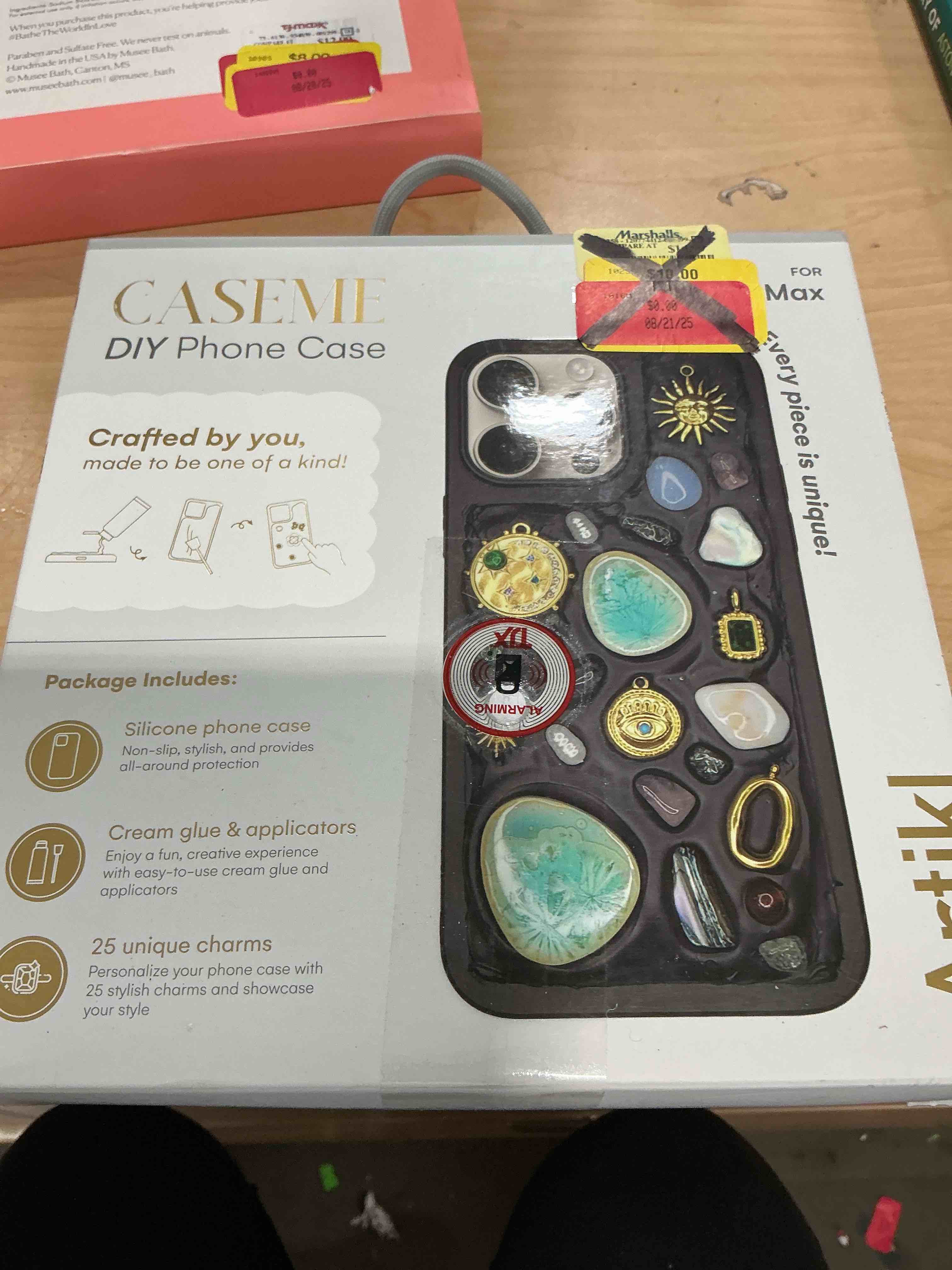 Condition photo showing New/Like New for caseme, diy phone case make a custom phone case packages and gold apple iphone 16 pro max