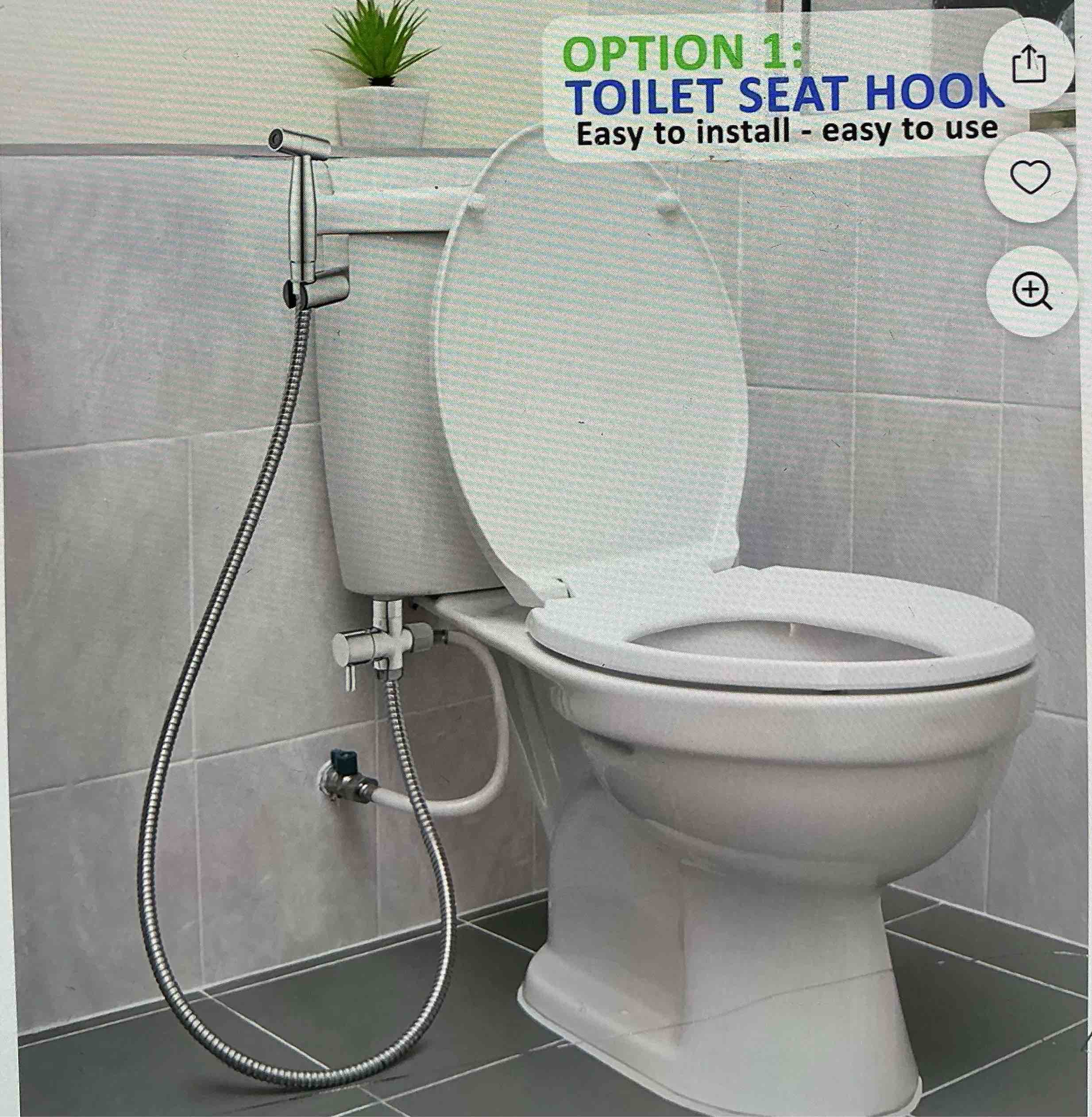 Condition photo showing New/Like New for greenco handheld the bidet sprayer, stainless steel, brushed, nickel design