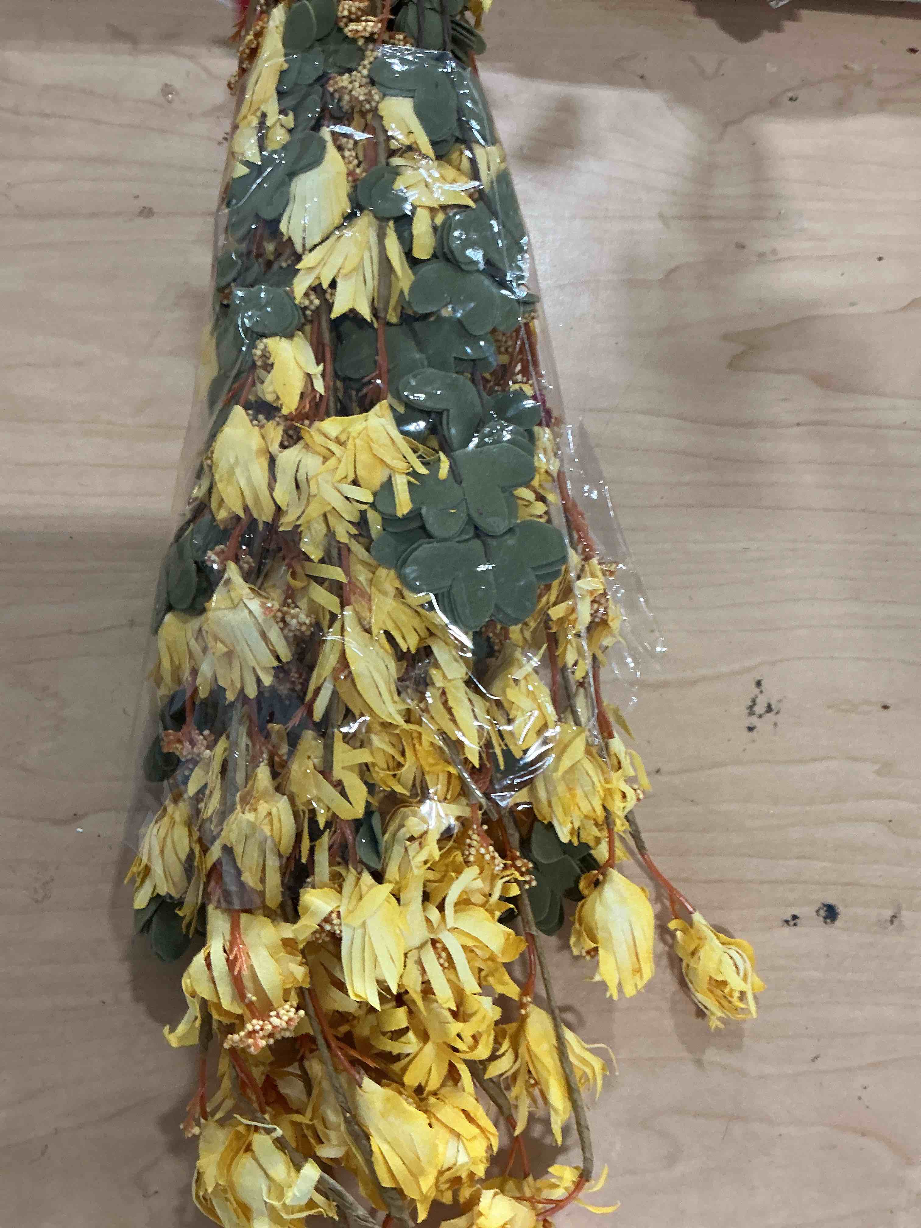 Condition photo showing Brand New for dried flower bouquet natural pampas grass yellow boho flowers dried pampas grass arrangement for home vase wedding decor fall decorations 17.7in 63pcs