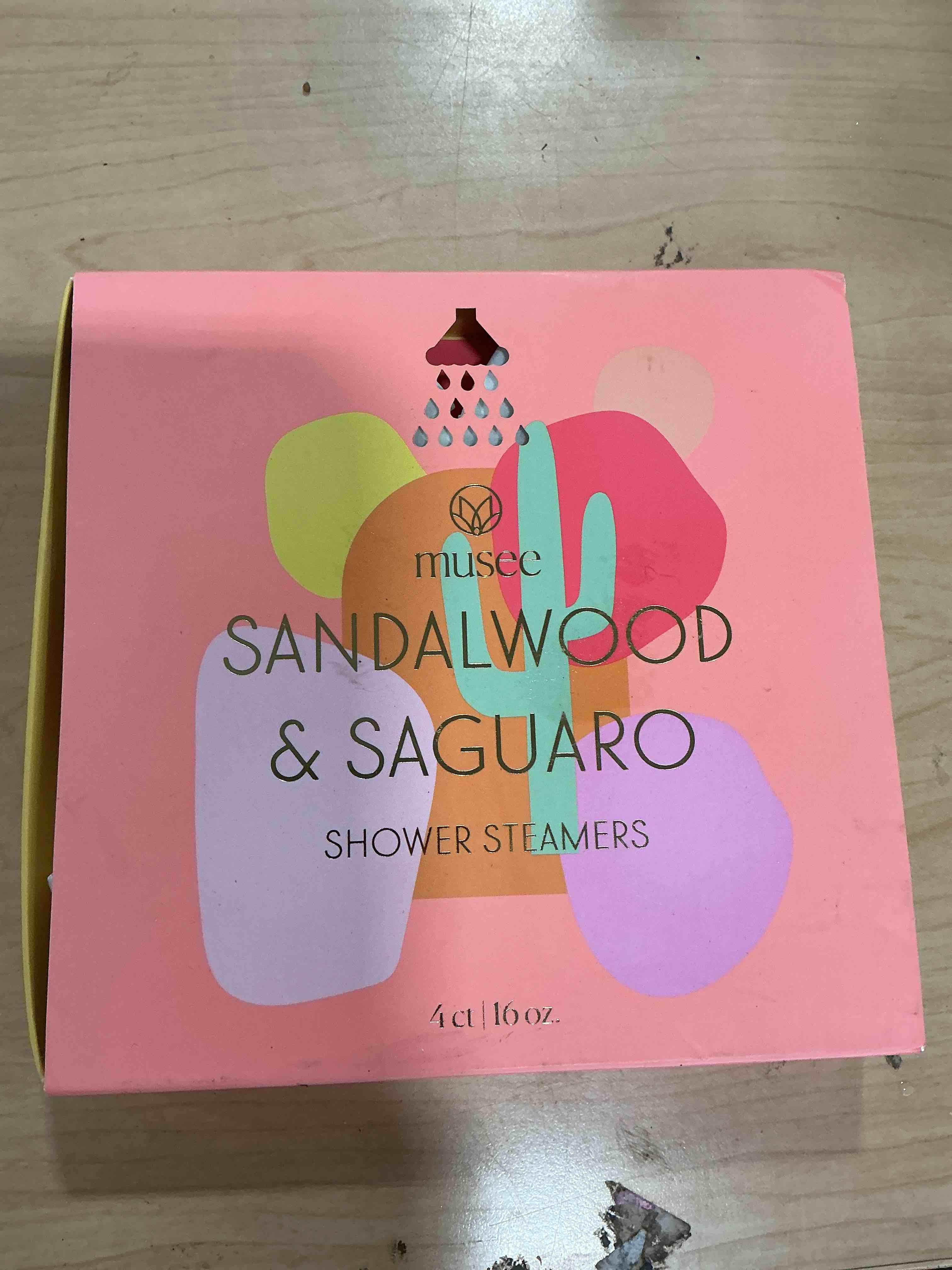 Condition photo showing New/Like New for musee showe sandalwood and saguaro, aromatherapy gift set for women, handmade in usa, paraben-free & sulfate-free, unique christmas gifts for women, 4-piece set