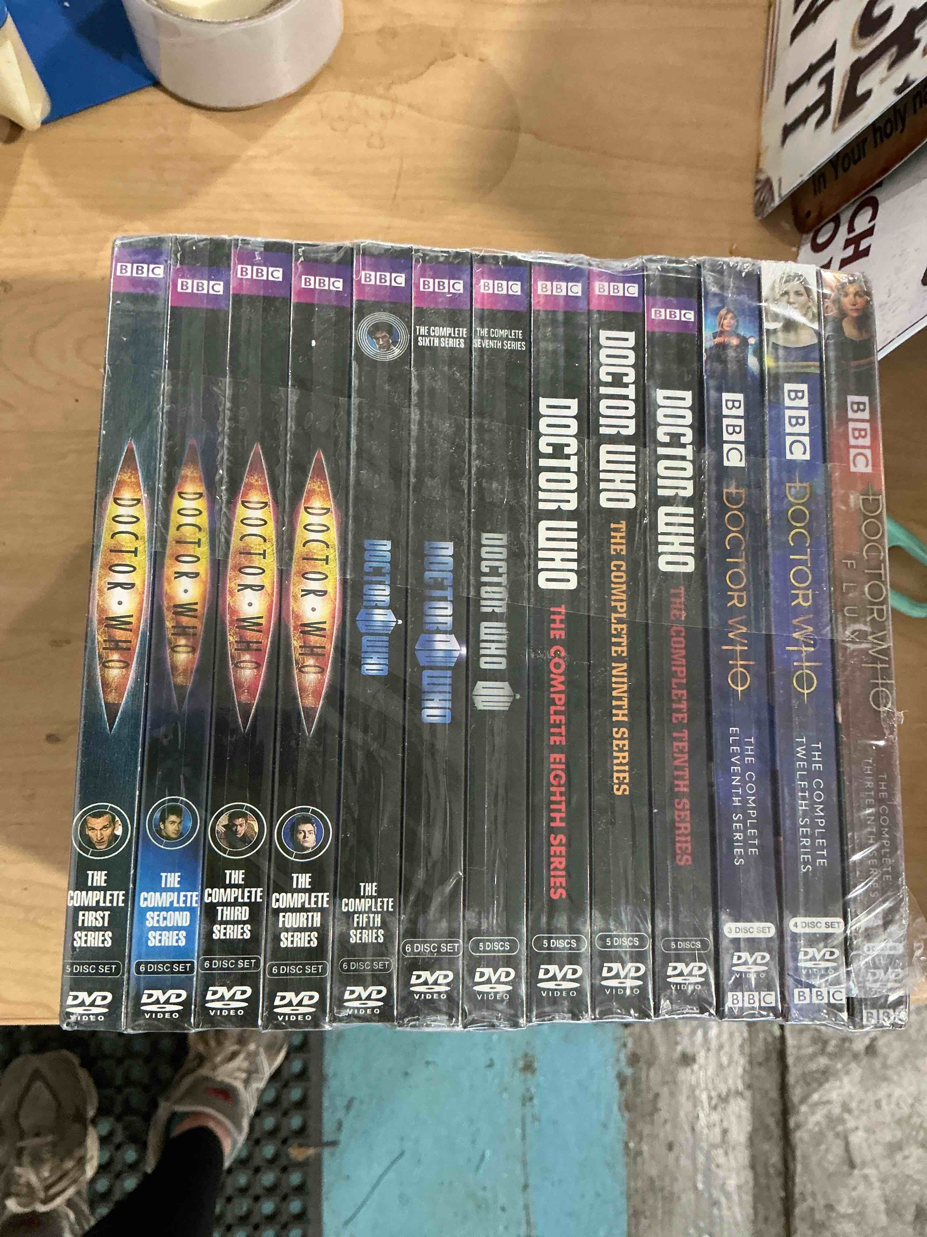 Condition photo showing New/Like New for bbc being human the complete collection: seasons 1 / 2 / 3 / 4 & 5 (blu-ray, 13-disc set) starring: lenora crichlow, russel tovey, sam witwer, meaghan rath (director: philip john) region 1/a