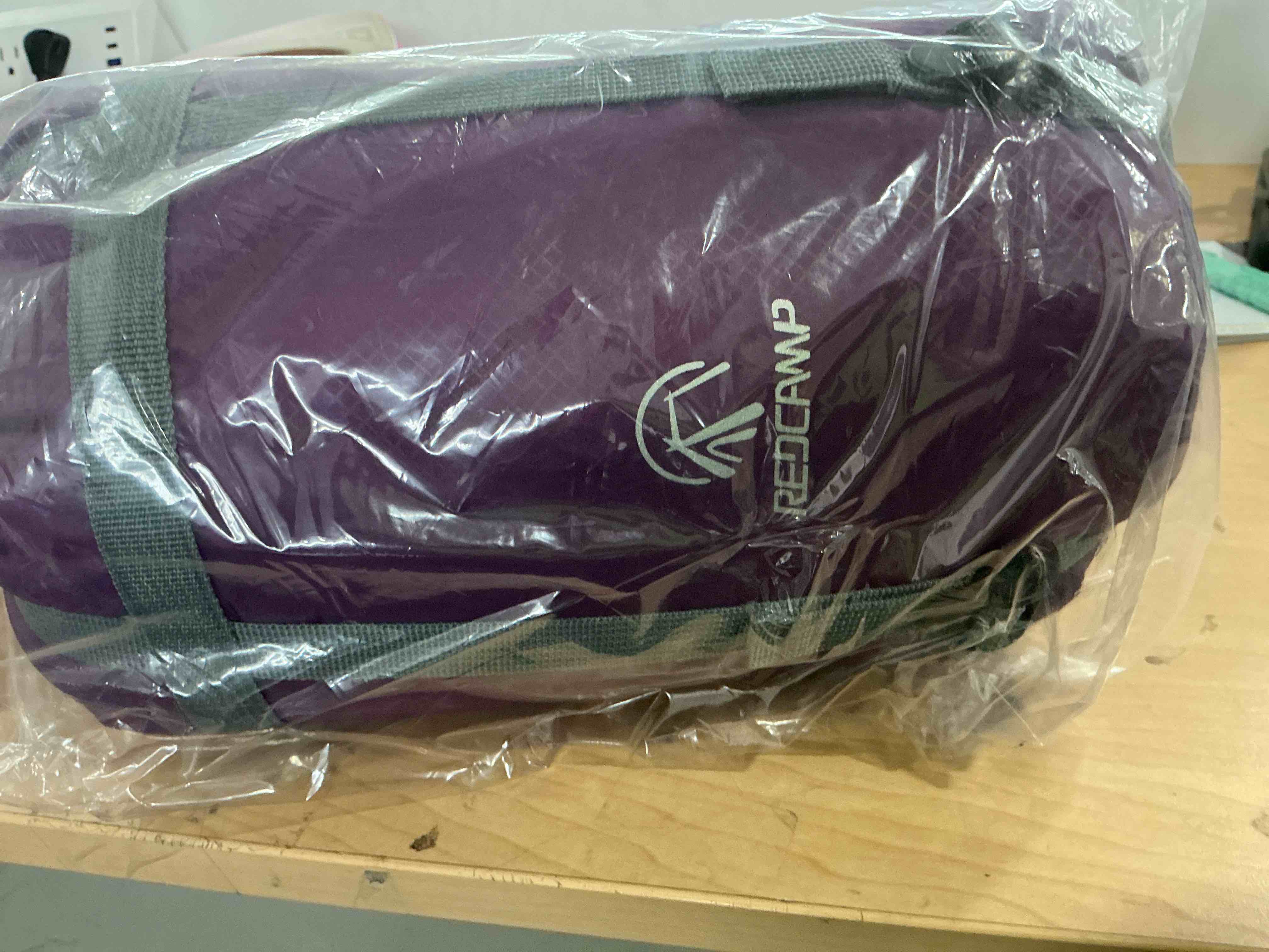 Condition photo showing New/Like New for redcamp cotton flannel sleeping bag for camping backpacking, adults cold weather envelope sleeping bags with 2/3/4/6lbs filling purple