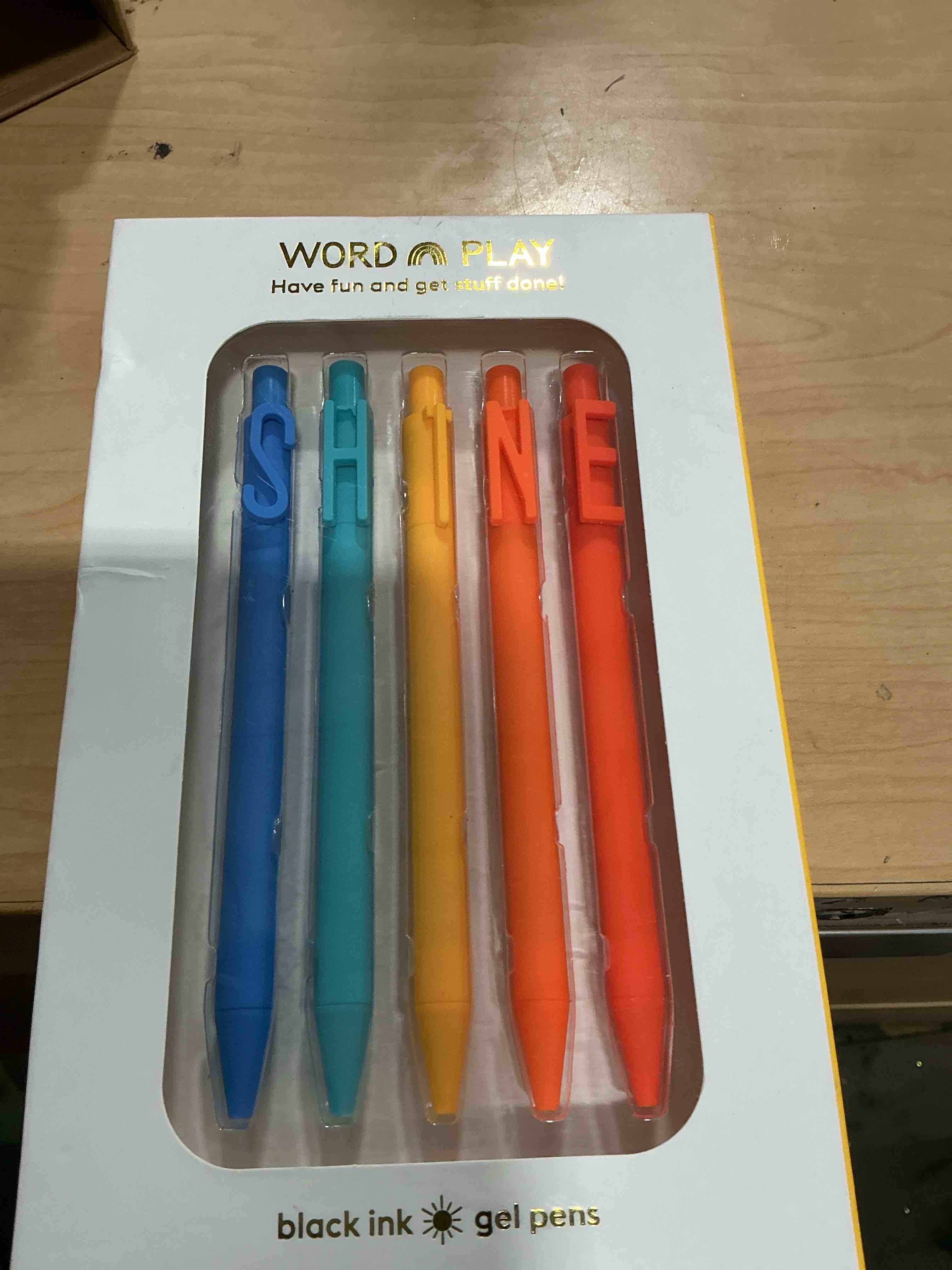 Condition photo showing New/Like New for snifty spbs010 shine word play pen in box, set of 5