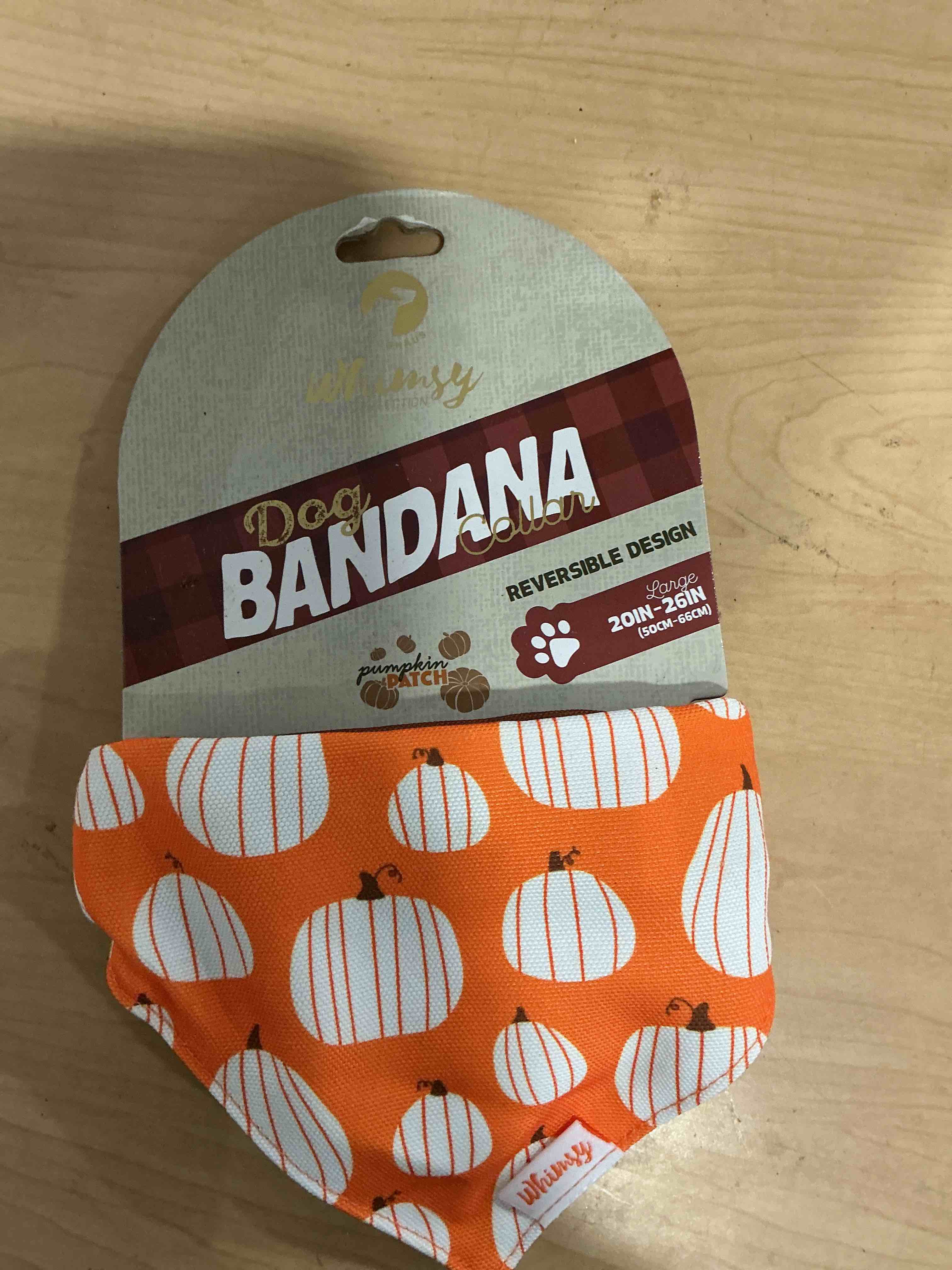 Condition photo showing New/Like New for halloween pumpkin dog bandana, halloween triangle bid scarf with pumpkin pattern, cotton pet kerchief for girl boy dogs or cats, cute puppy bandana fancy for dogs large