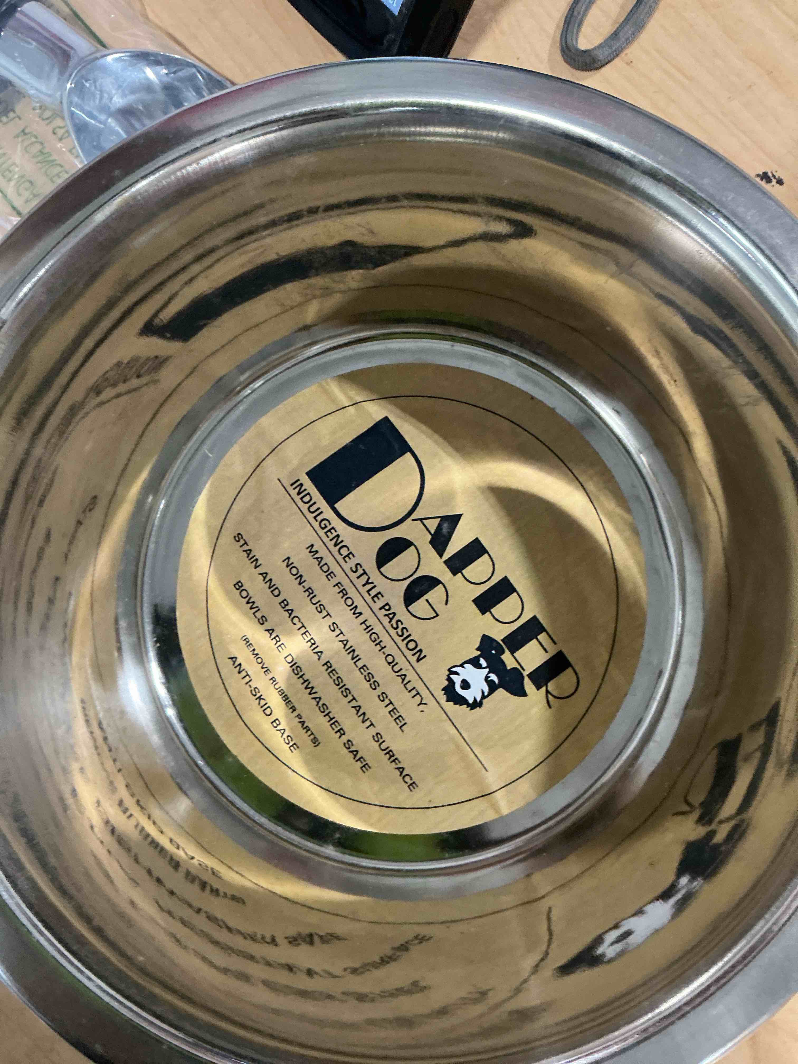 Condition photo showing New/Like New for neater pet brands stainless steel dog bowls with non-slip rubber bottom – 1 8 cup (64 oz), black - heavy duty metal dog bowl, dishwasher safe, food or water bowl, ideal for large dogs