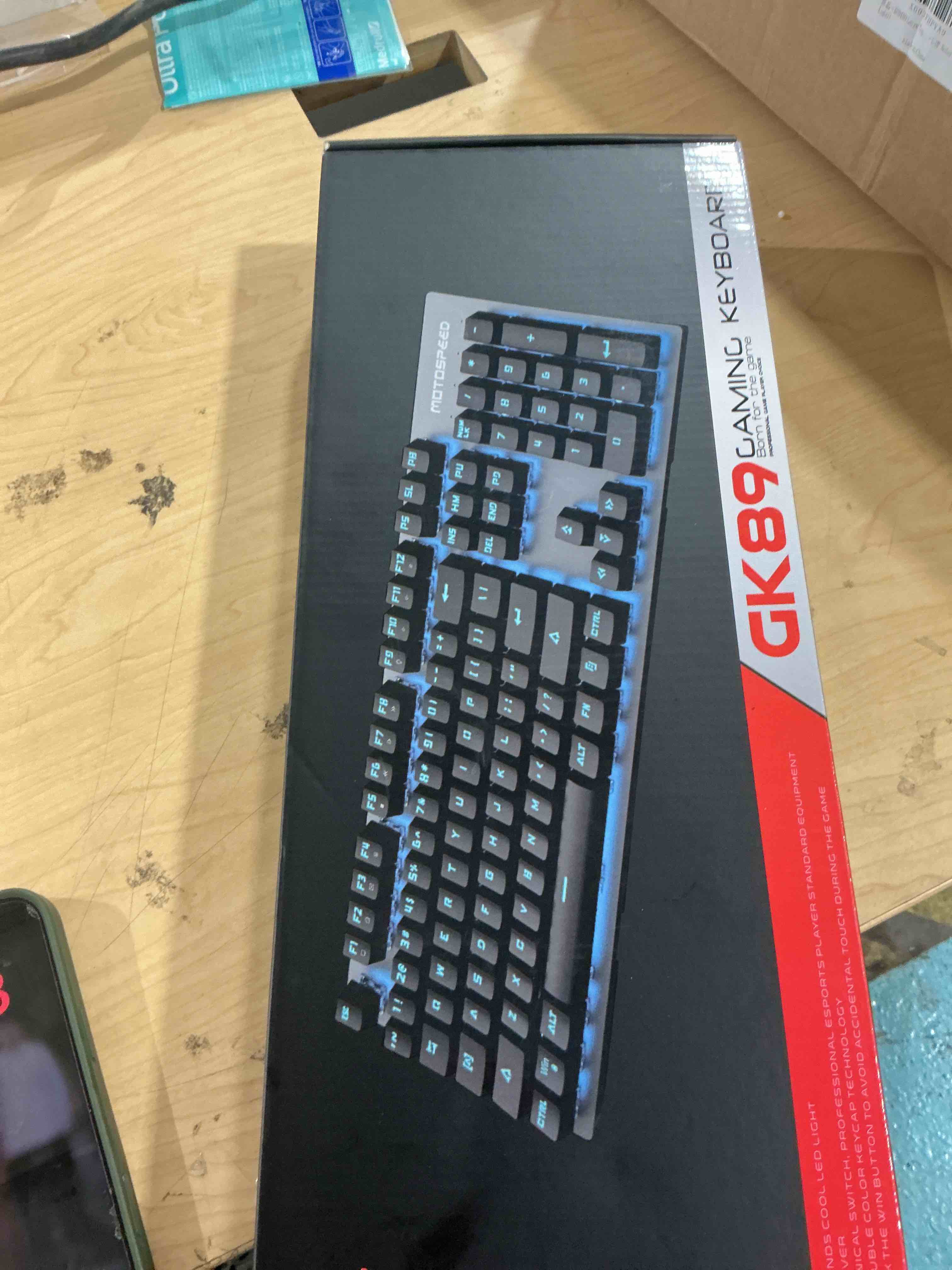 Condition photo showing New/Like New for motospeed gk89 clavier rf sans fil noir