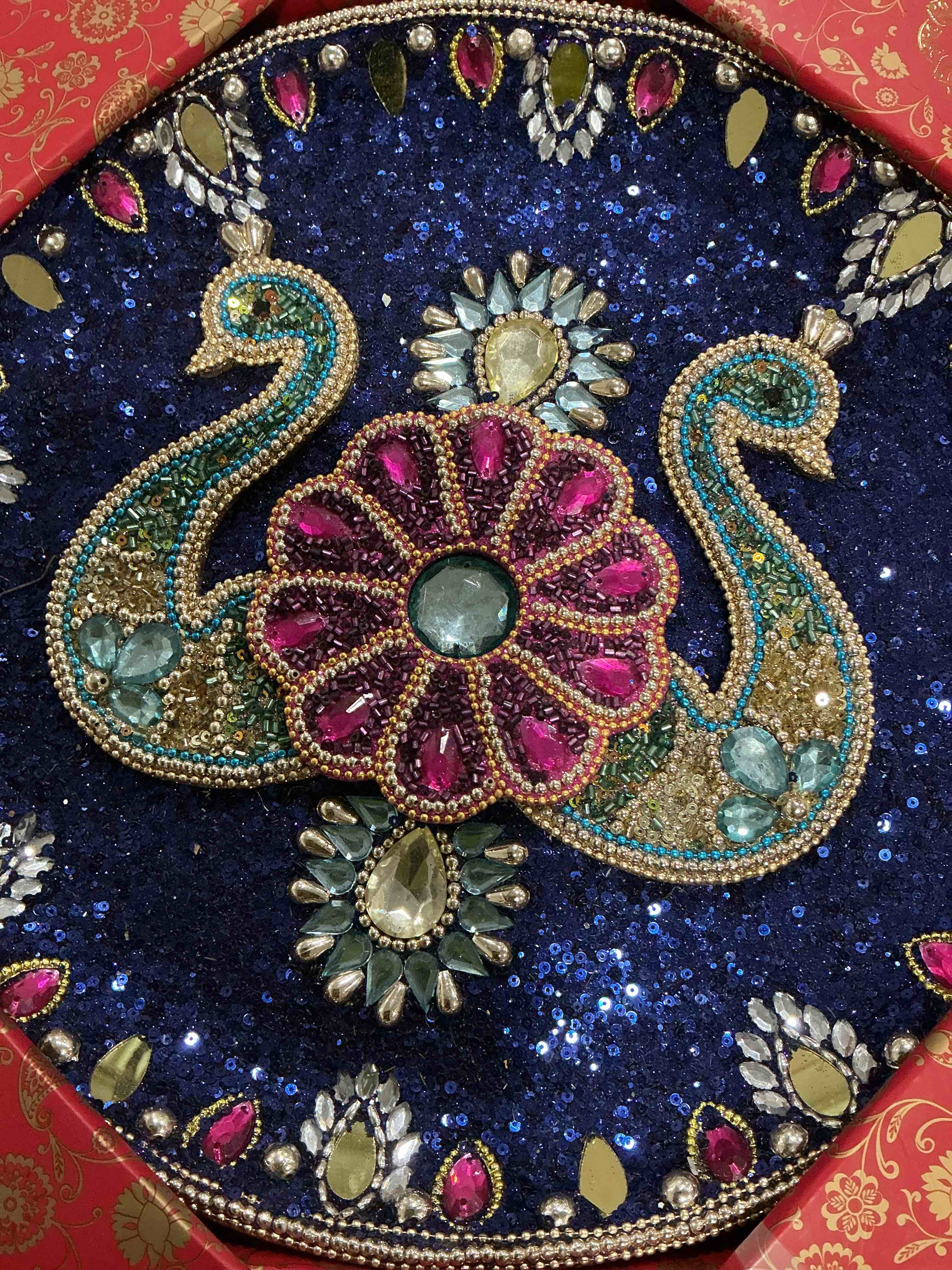 Condition photo showing New/Like New for worship plate happy diwali