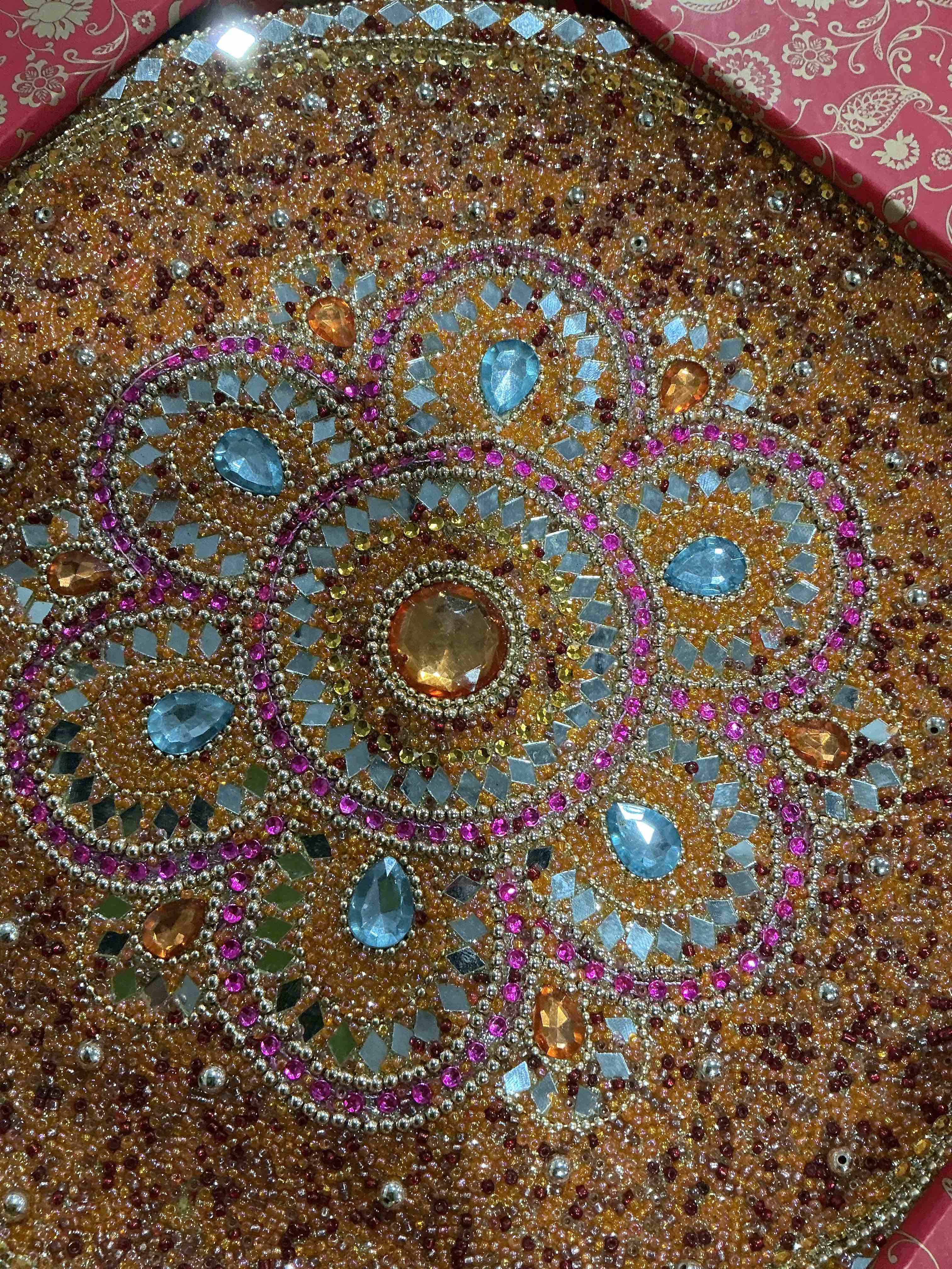 Condition photo showing New/Like New for happy diwali worship plate
