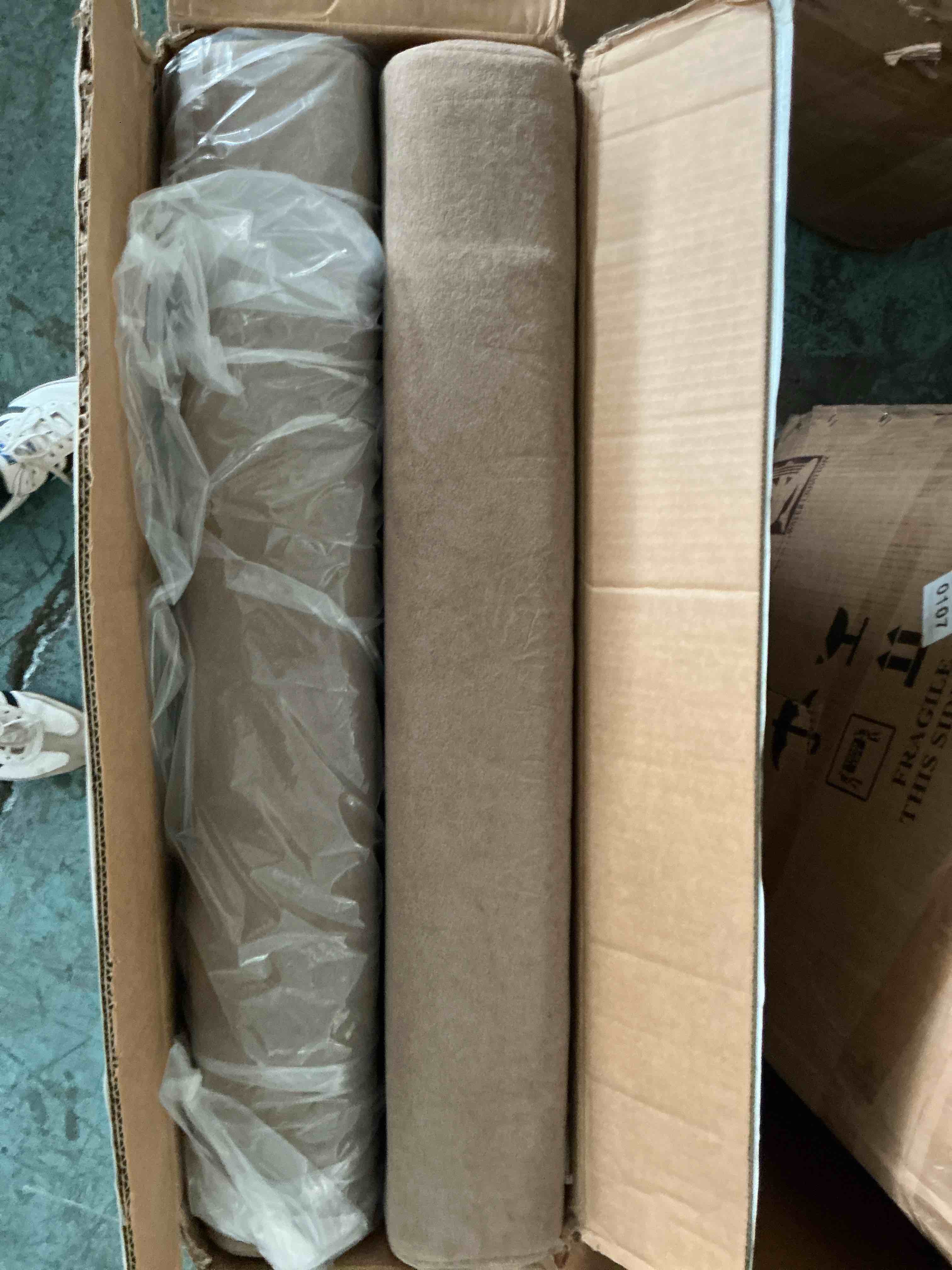 Condition photo showing New/Like New for txtin's cloud couches for living room l shaped sectional couch with ottoman deep plush 4 seats sofa modern sofa for apartment brown (box2/3 see other auction for remaining boxes sold separately)
