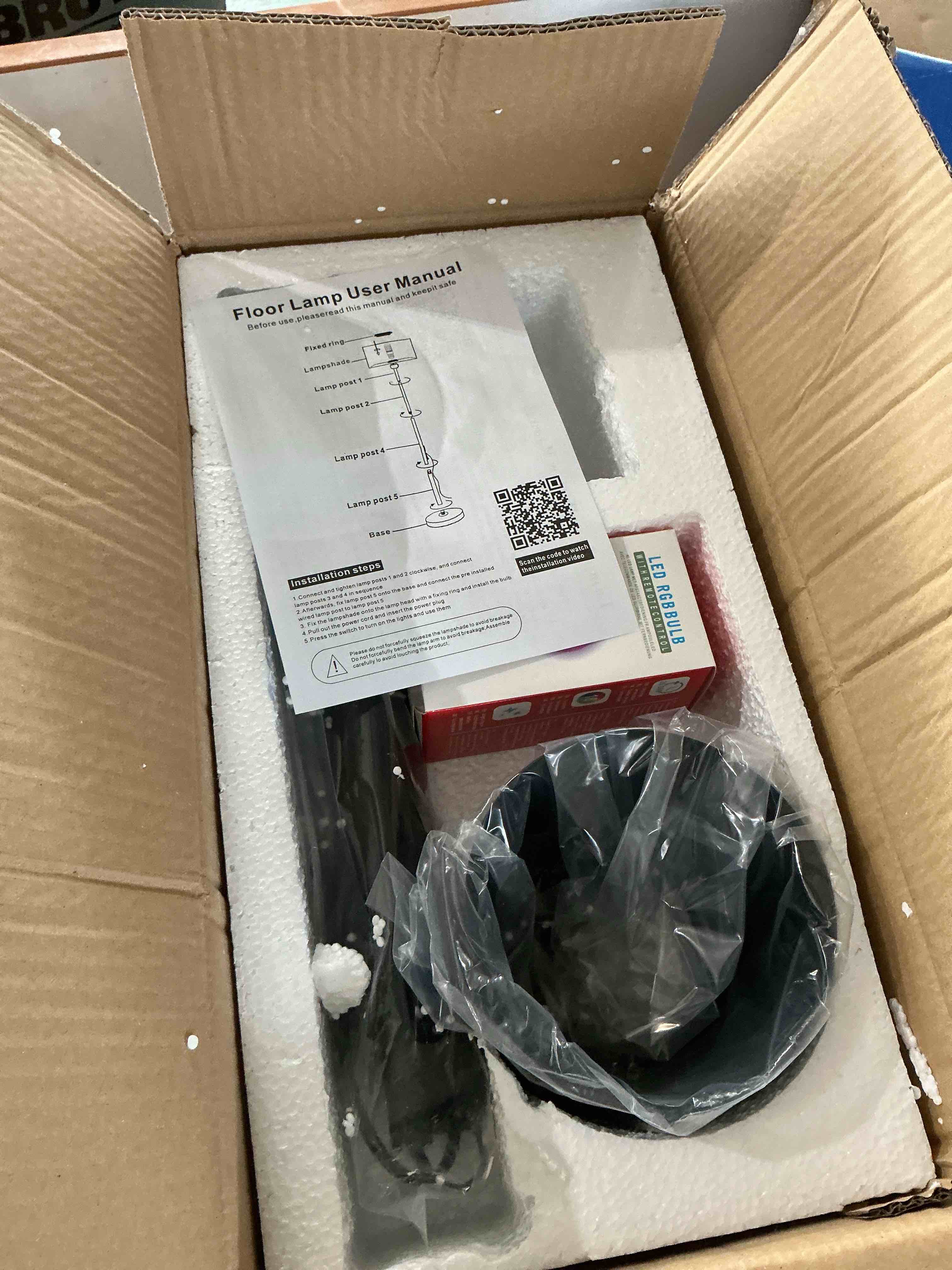 Condition photo showing New/Like New for keepsmile smart rgb led corner floor lamp,172 leds bright standing lamps for living room with app and remote,modern floor lamp with music sync and 16 million colors, ambient lighting for bedroom