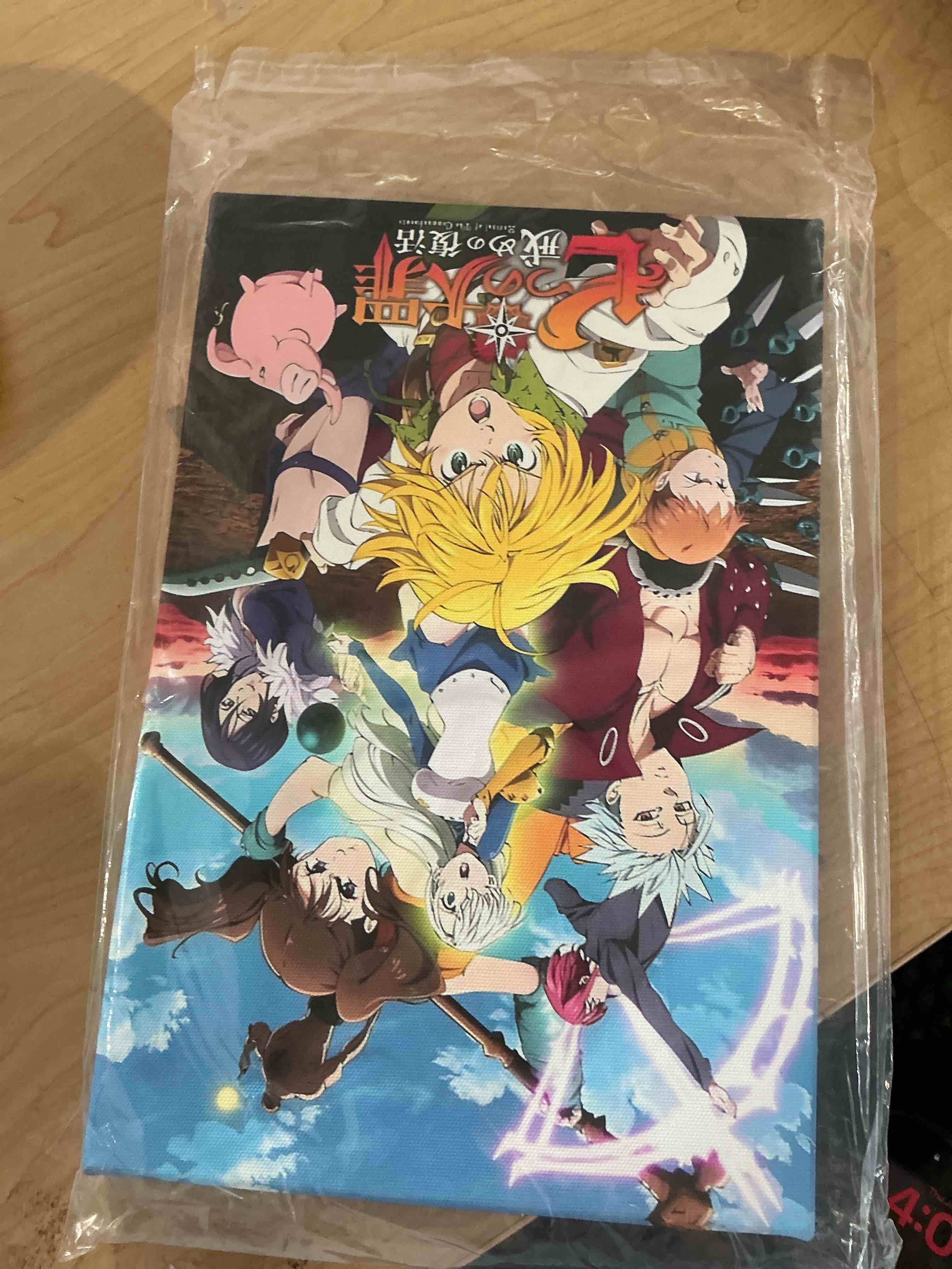 Condition photo showing New/Like New for the seven deadly sins anime poster and prints unframed wall decor 12x08