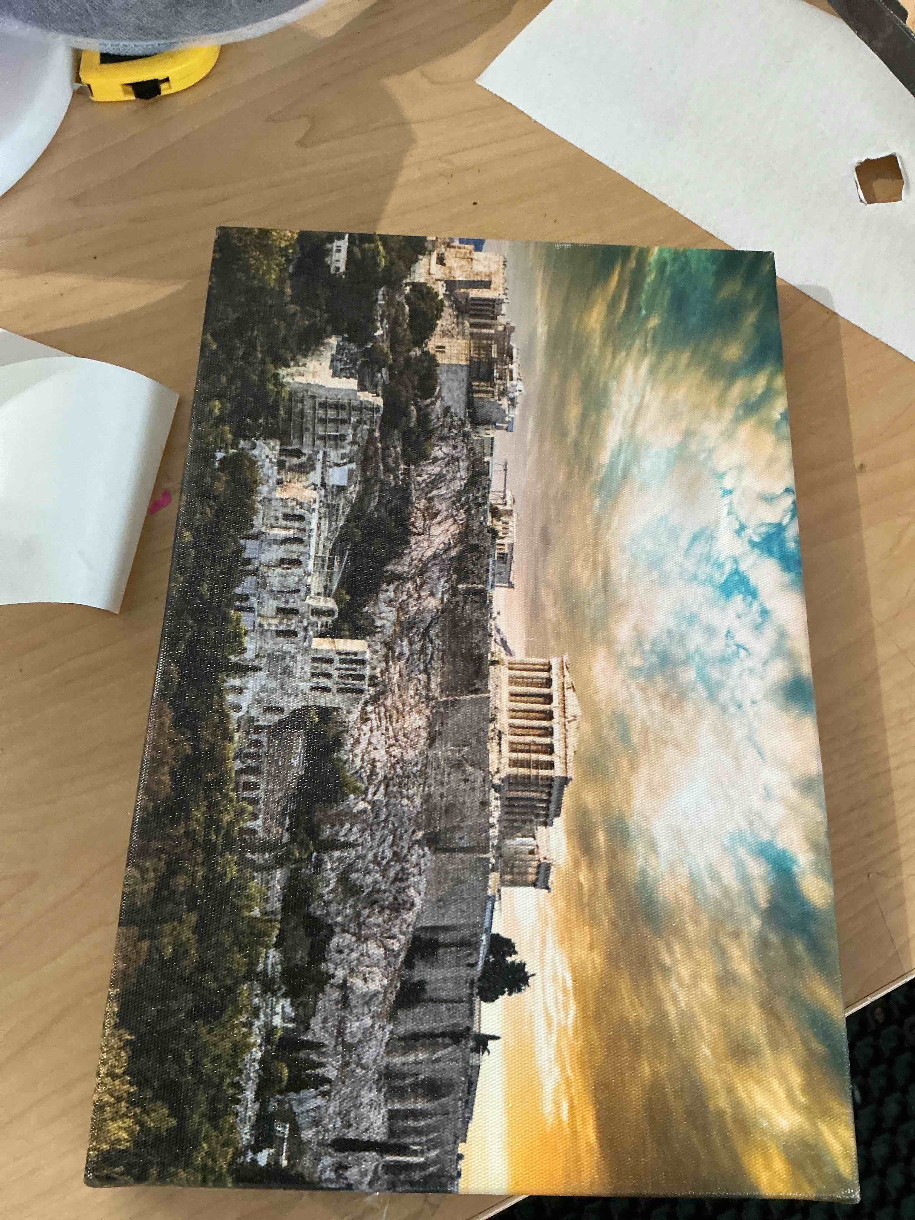Condition photo showing New/Like New for greece athens ancient city landscape poster wall art for living room bedroom wall art printin wall decor gifts (8x12inch-no framed)