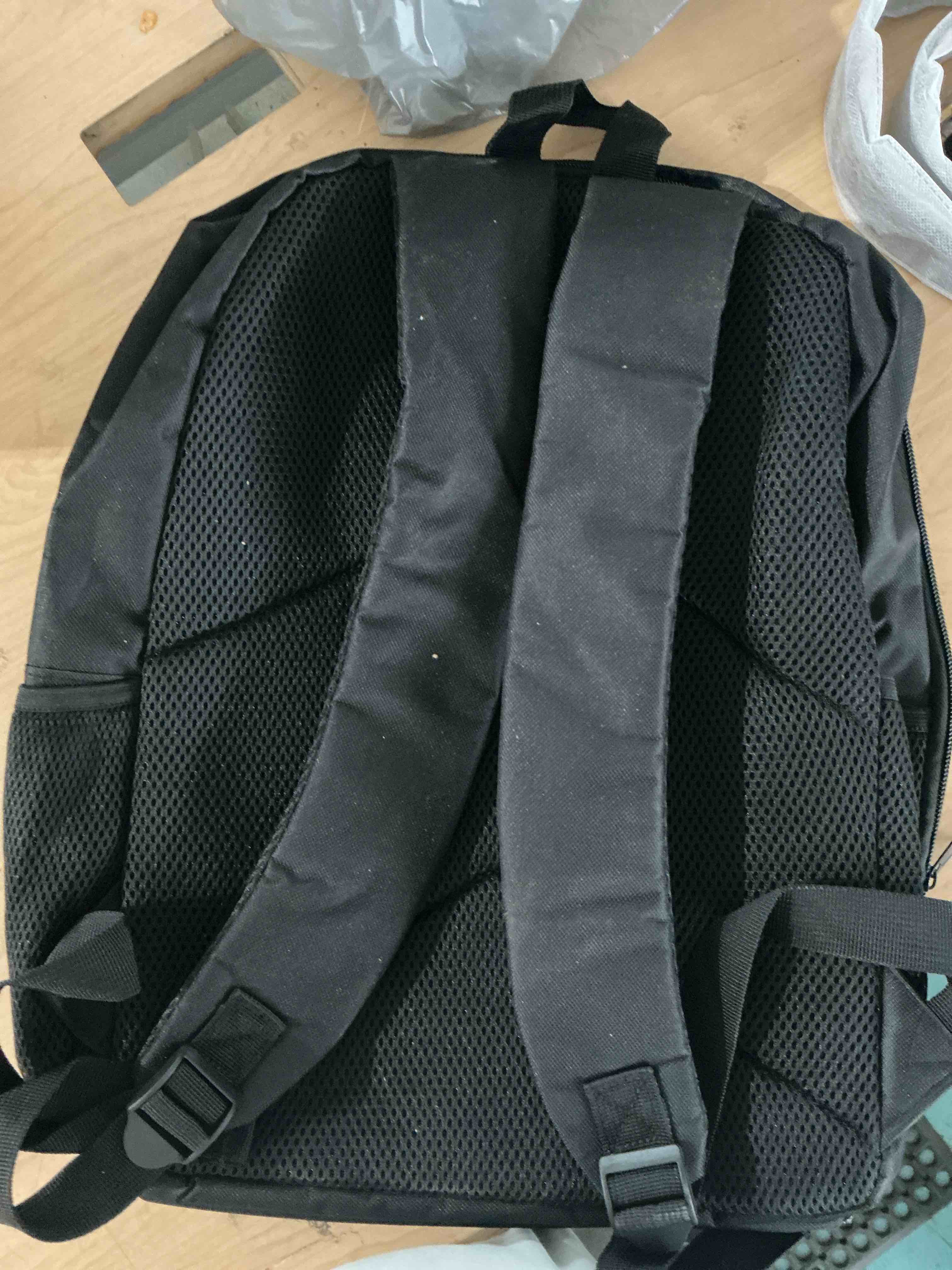 Condition photo showing New/Like New for sonic 3 sonic and shadow split face backpack