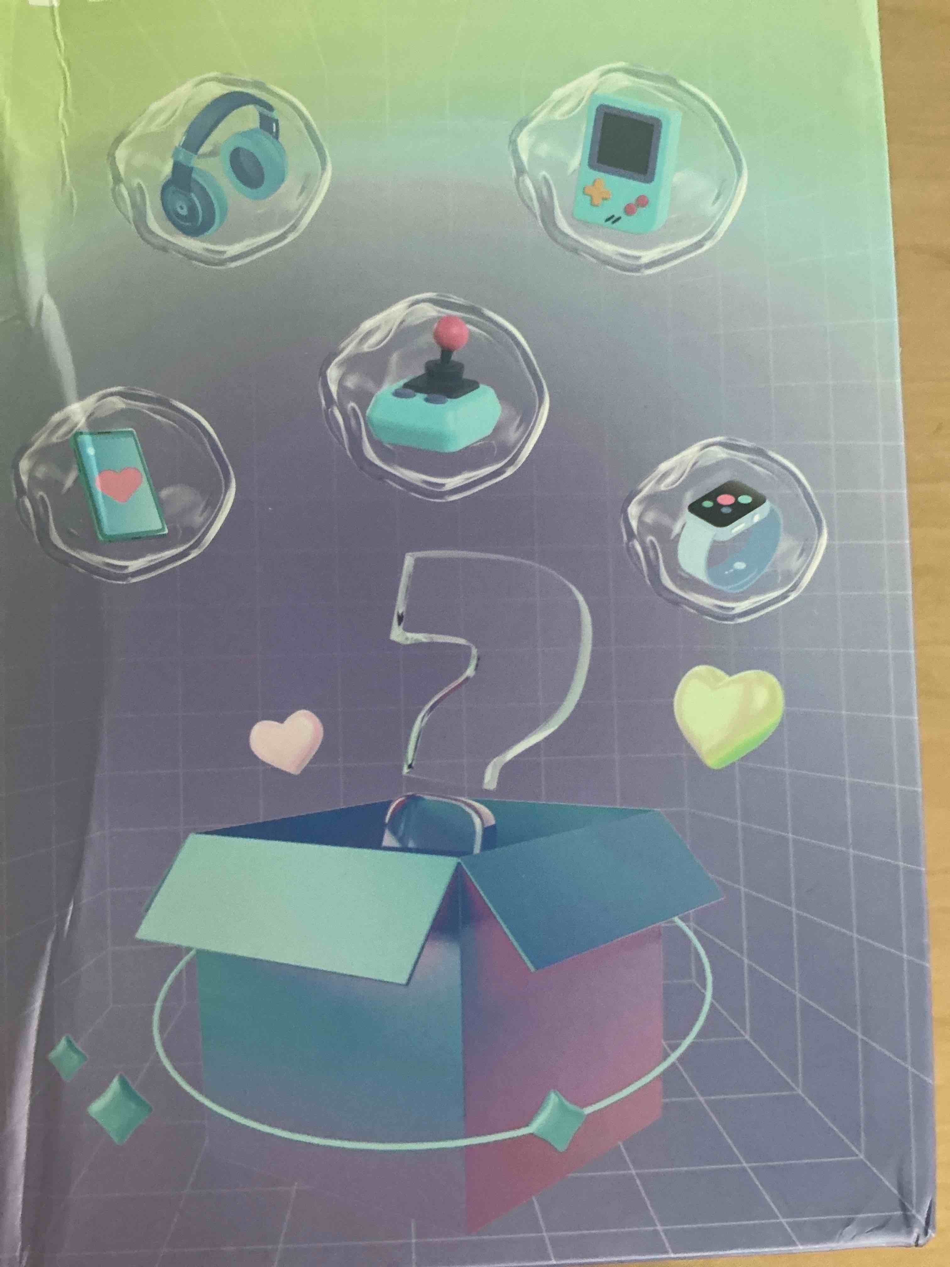 Condition photo showing New/Like New for surprise box for kids, headphones, phones, watches, gaming, console, surprise, mystery, fun box