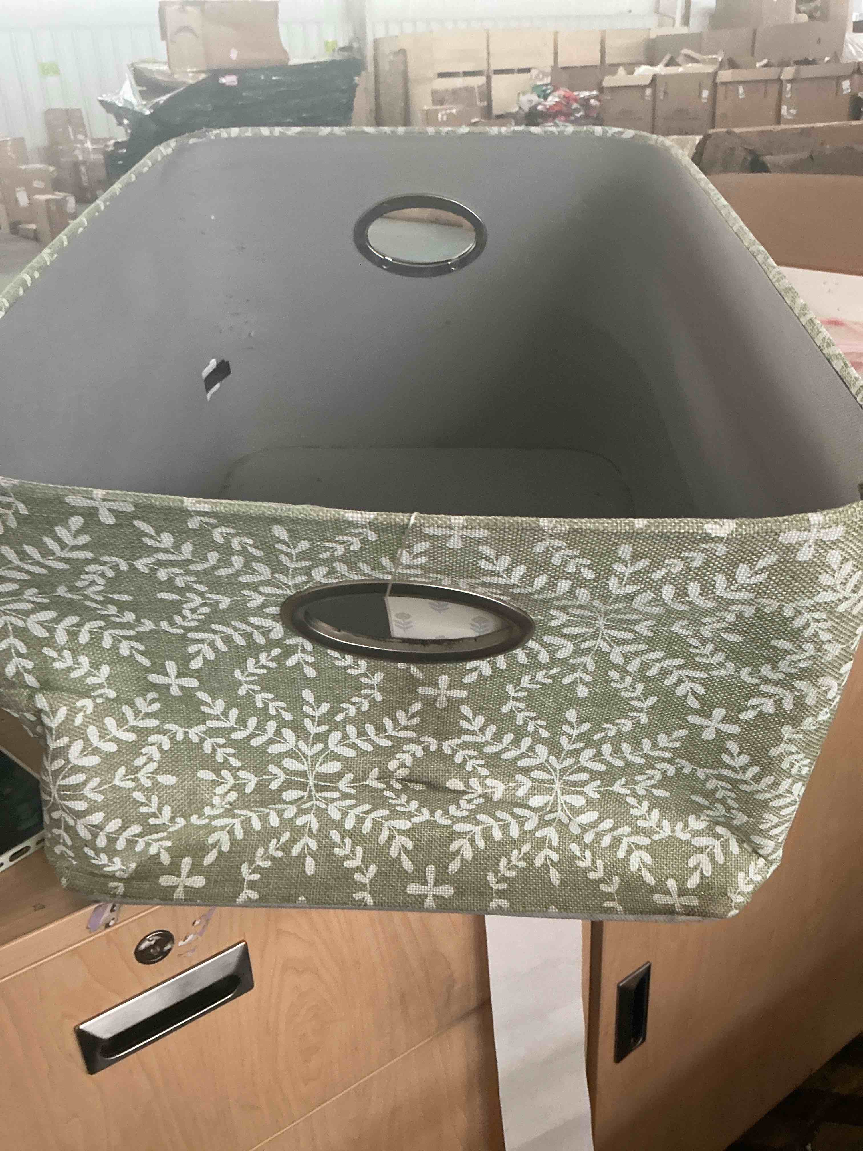 Condition photo showing Good Condition for maizmz sage floral storage basket baby toys organizer bins decorative gifts bakset waterproof nursery hamper women storage cube kids laundry basket for home/dorm/kitchen/pet/office/closet/shelf/