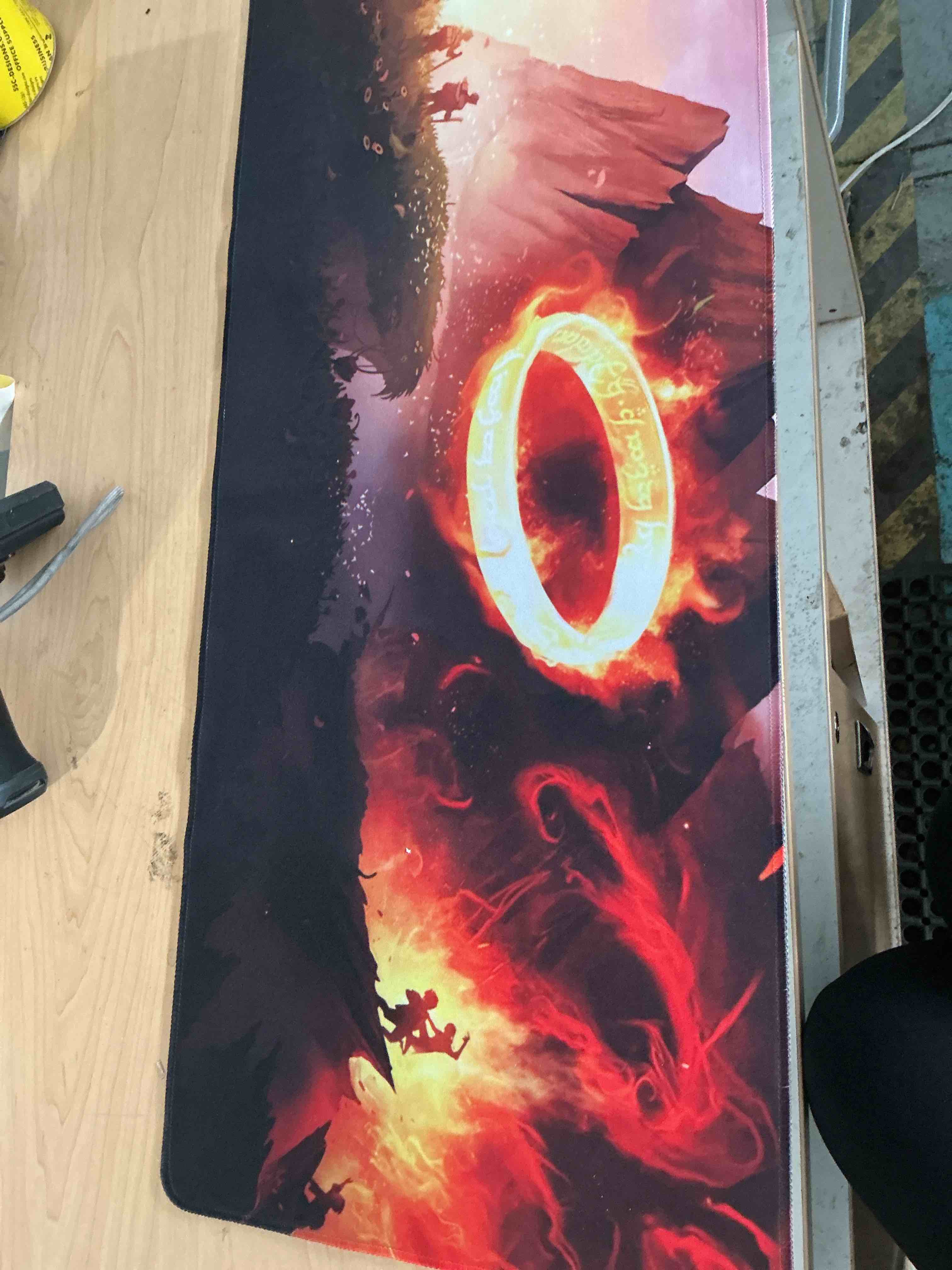 Condition photo showing New/Like New for lord rings mtg playmat trading card game mat tcg ccg table mouse pad 40x70cm
