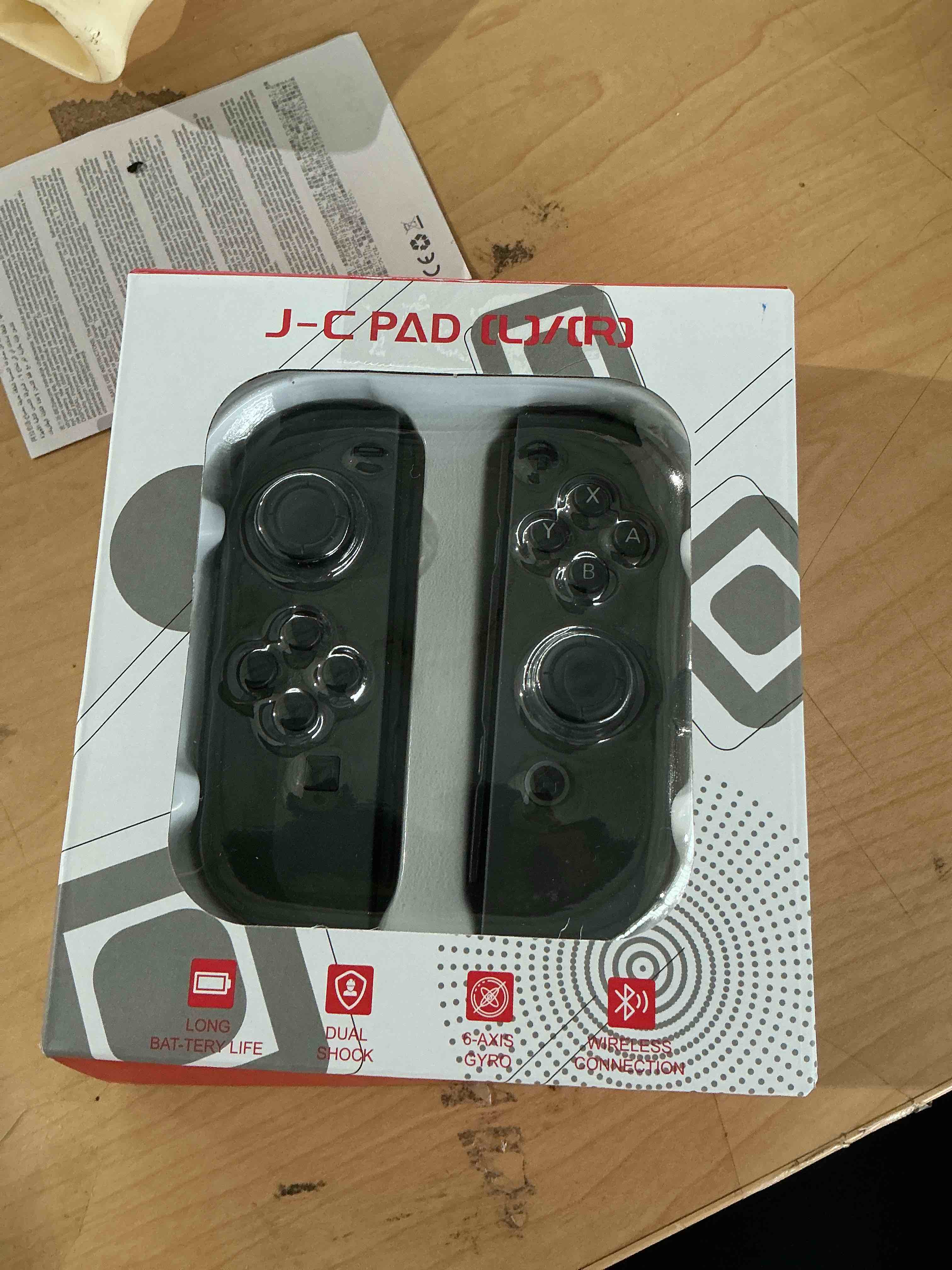 Condition photo showing New/Like New for nintendo joy-con (l/r) - gray