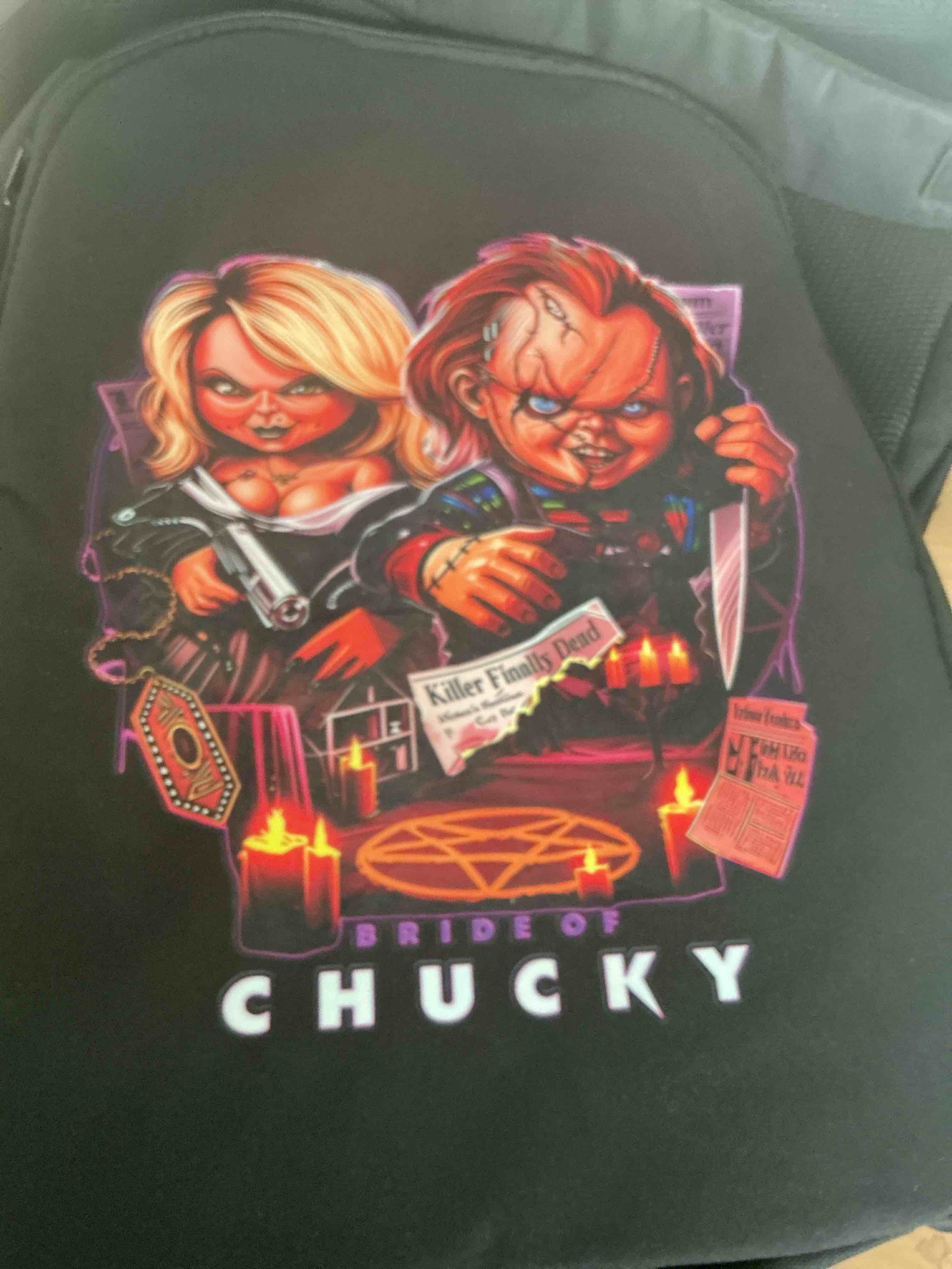 Condition photo showing Brand New for chucky 17.5" black adult backpack look at design 