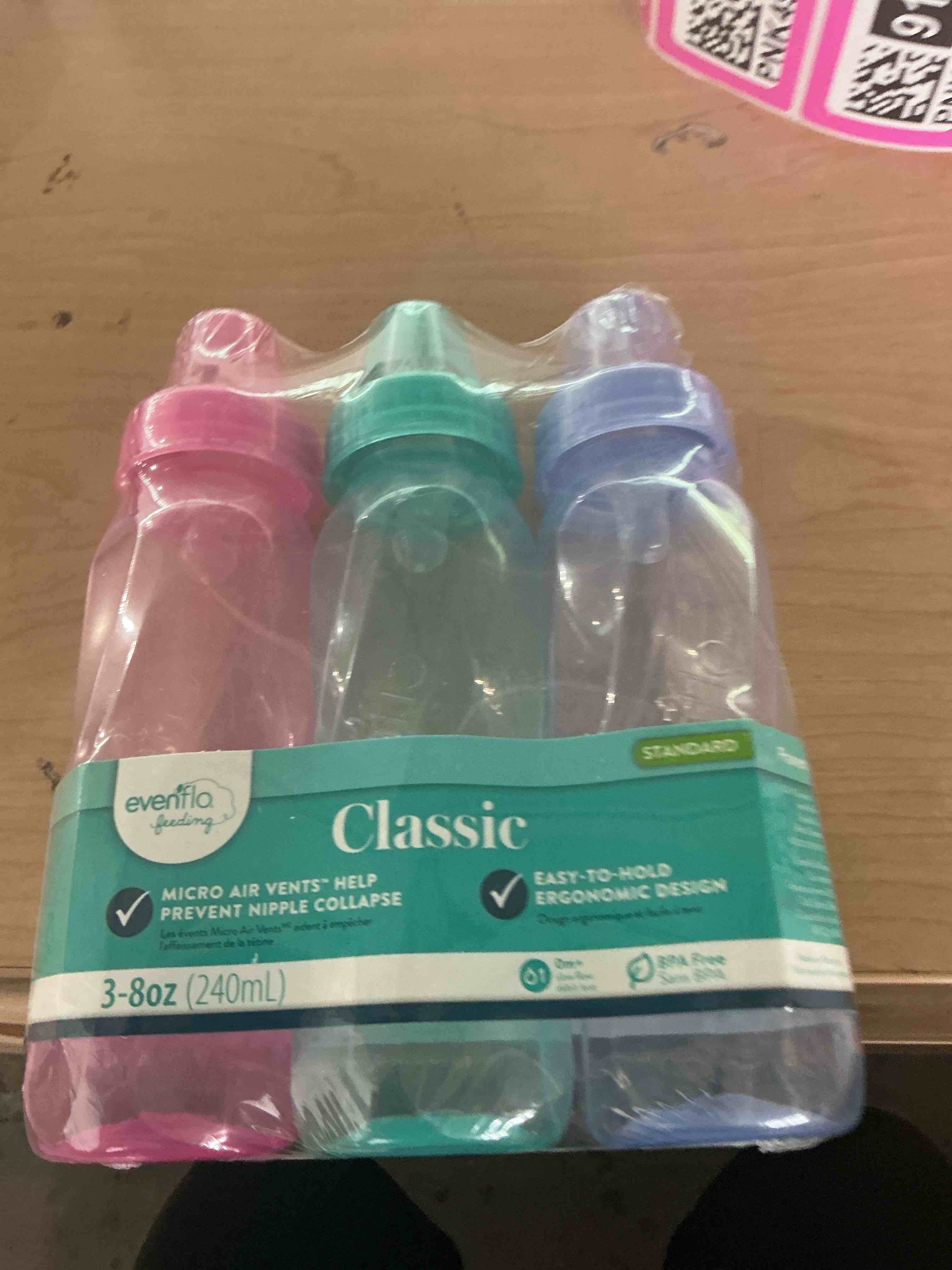 Condition photo showing Brand New for evenflo 3 count classic light tint nurser, 8 ounce
