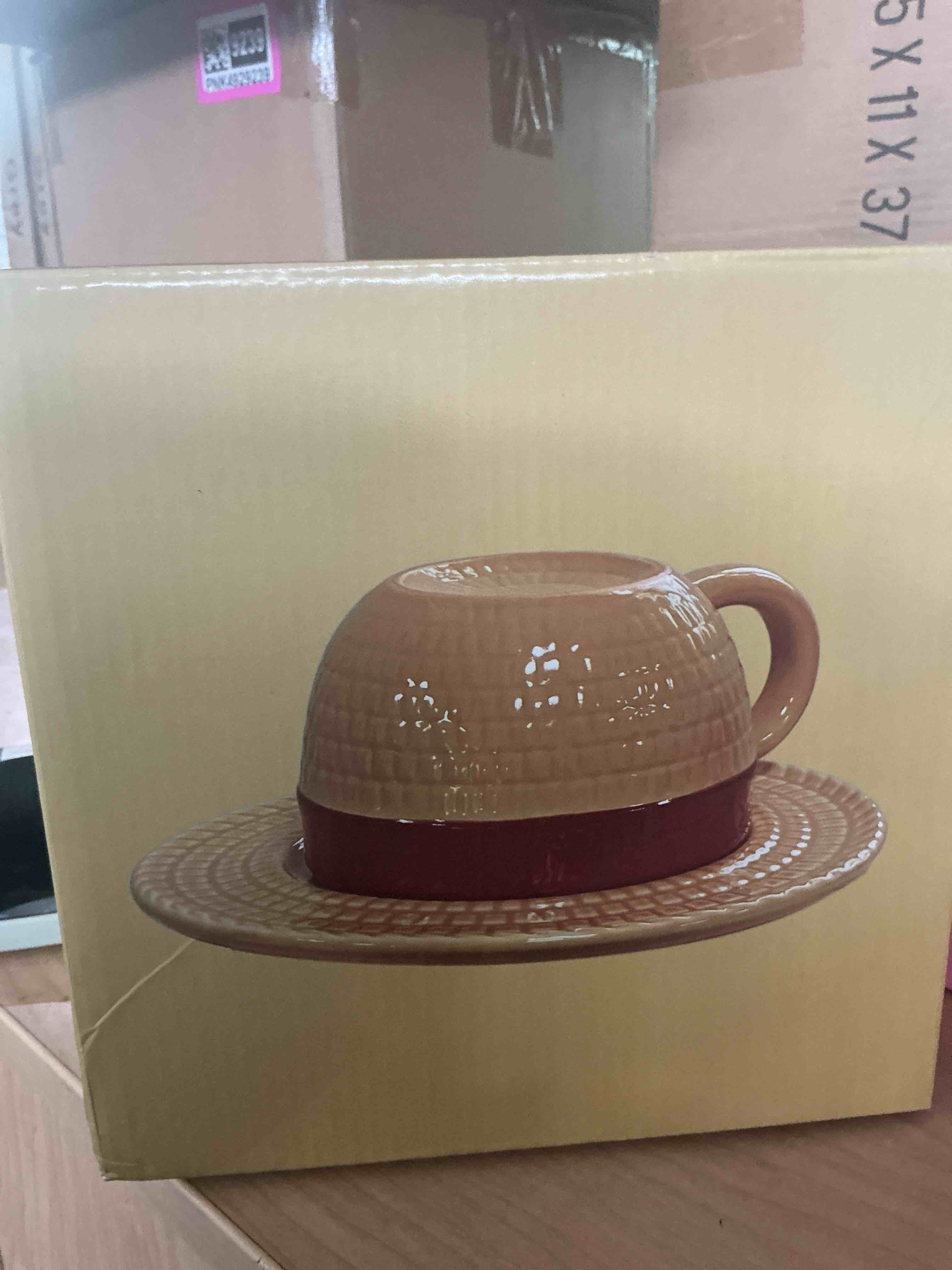 Condition photo showing Brand New for anime novelty coffee mugs merch,straw hat coffee mug tumbler with plate,ceramic tea milk coffee cup office cup gifts for halloween,christmas,birthday, anniversary