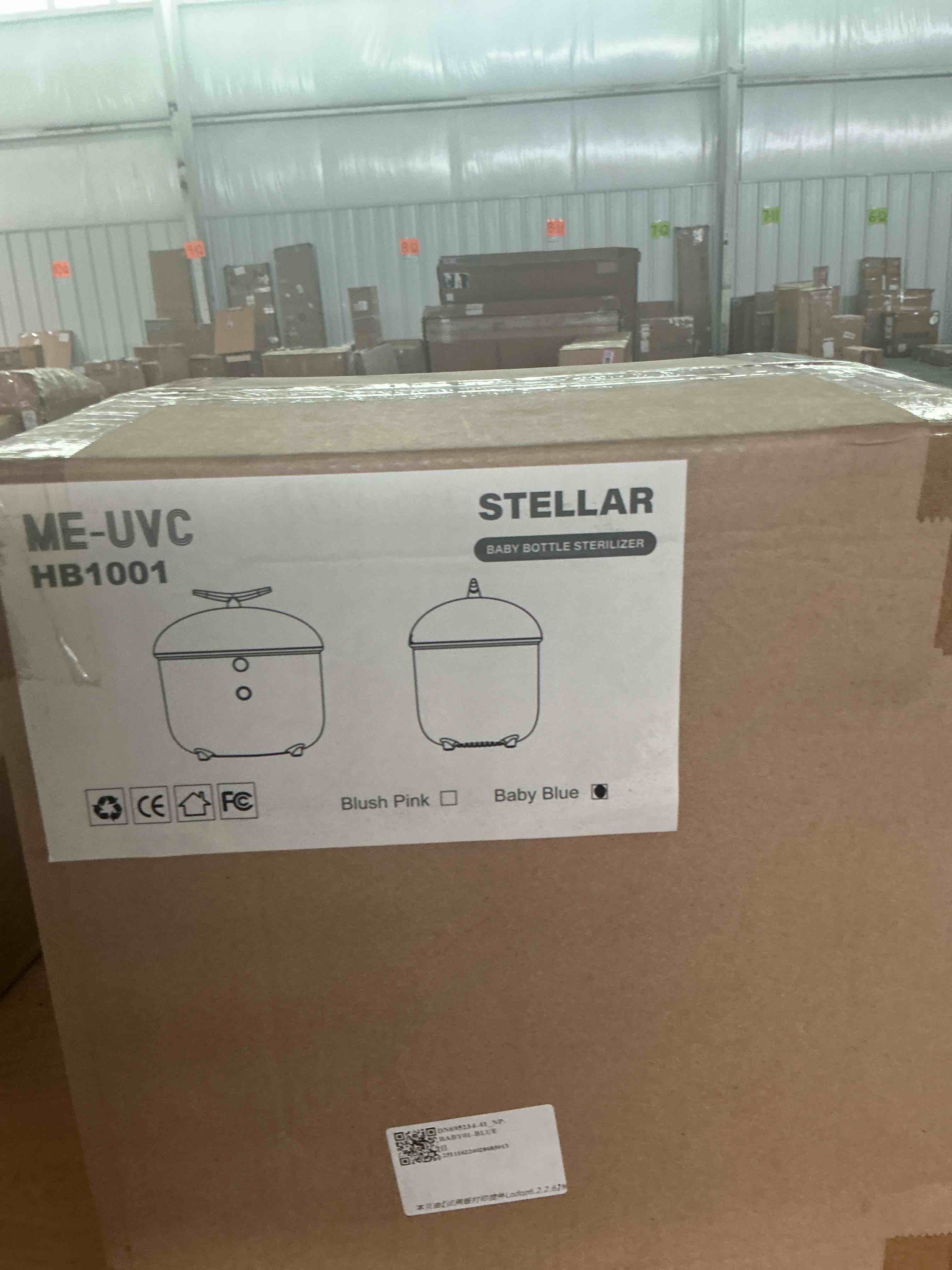Condition photo showing Brand New for hauture bottle sterilizer and dryer, 6-in-1 baby bottle sterilizer (esterilizador de biberones), 10 bottles capacity, electric steam bottle sanitizer for baby bottles, breast pump parts & pacifiers baby blue look at photos for model