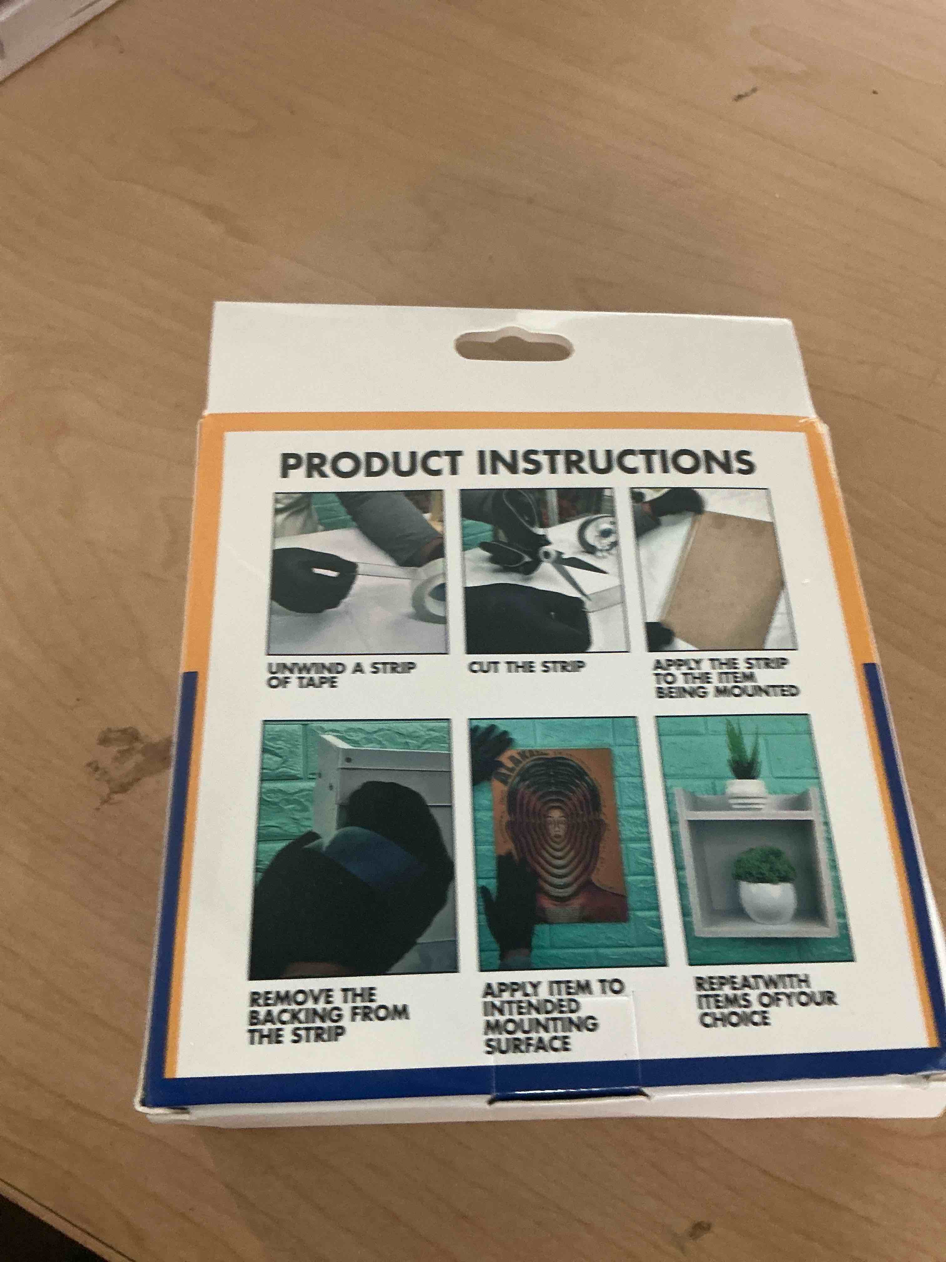 Condition photo showing New/Like New for winnow double sided heavy duty extra strong adhesive tape - 1.2" x 120" (pack of 1) indoor/outdoor household nano tape for hanging decorations, lights, garlands - reusable and damage-free