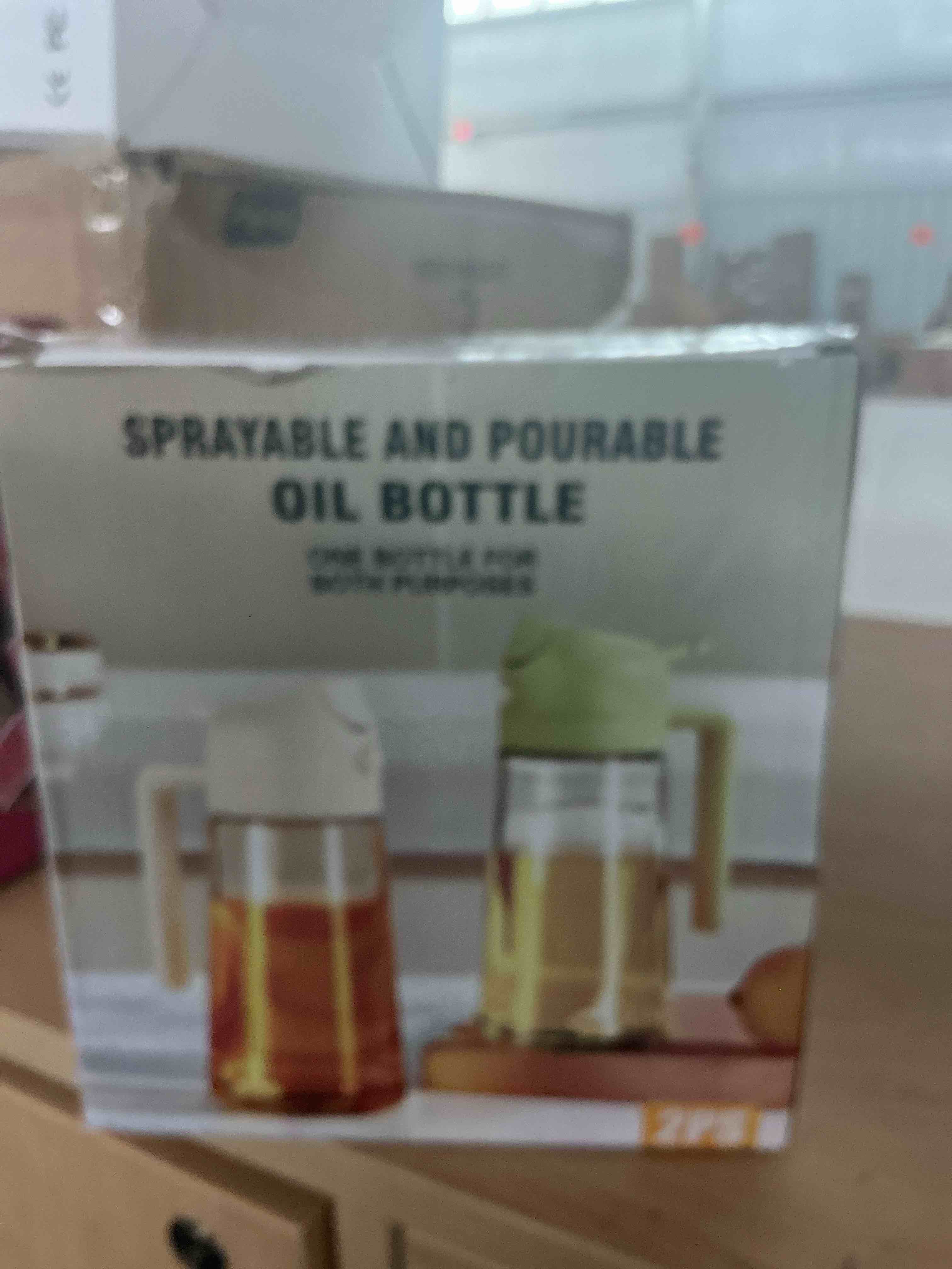 Condition photo showing Brand New for yarramate 2pcs 16oz/470ml 2 in 1 oil sprayer for cooking with stickers, food-grade glass oil spray bottle, oil dispenser and oil sprayer for kitchen, salad, frying, bbq (white & green)