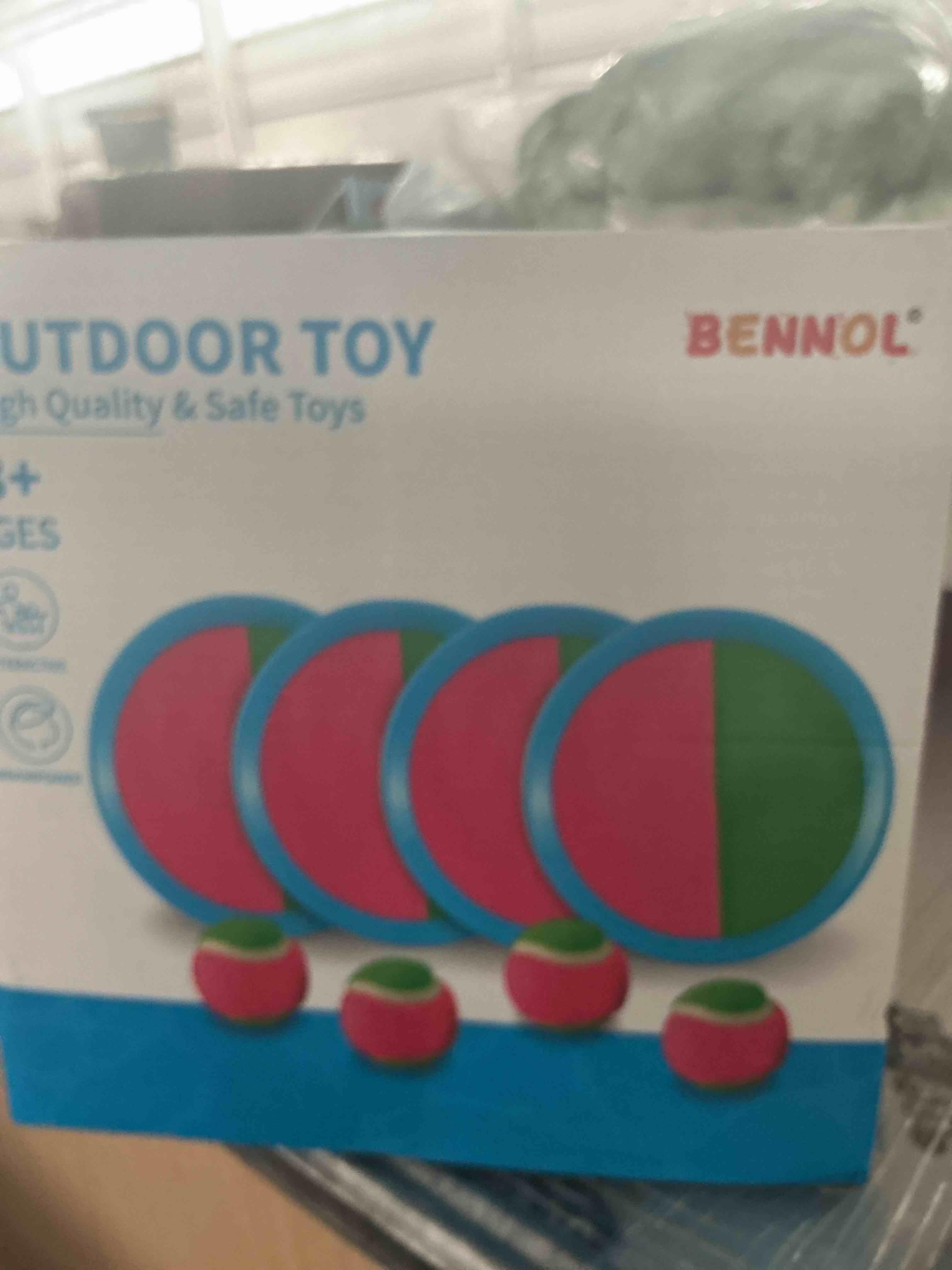 Condition photo showing Brand New for toss and catch ball game set - outdoor & indoor sports toys for kids - outside games for yard, lawn, camping, beach, pool - classic sticky paddle ball toy for 3 4 5 6 7 8-12 year old boys girls gifts