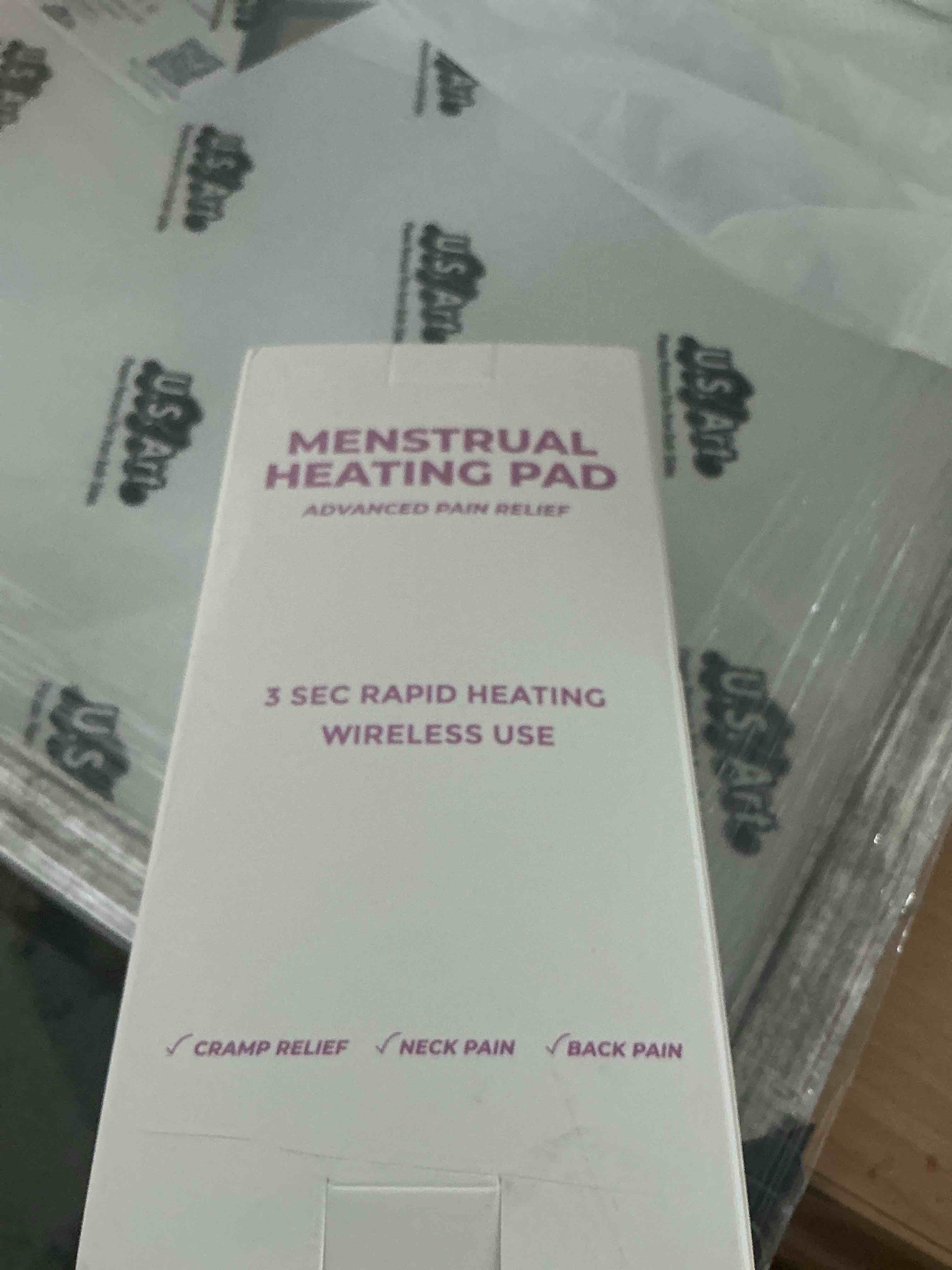 Condition photo showing Brand New for menstrual heating pad for period cramps – portable heating pad for period cramps relief with heat & massage, wearable cordless warmer for pain relief, rechargeable & wireless for women