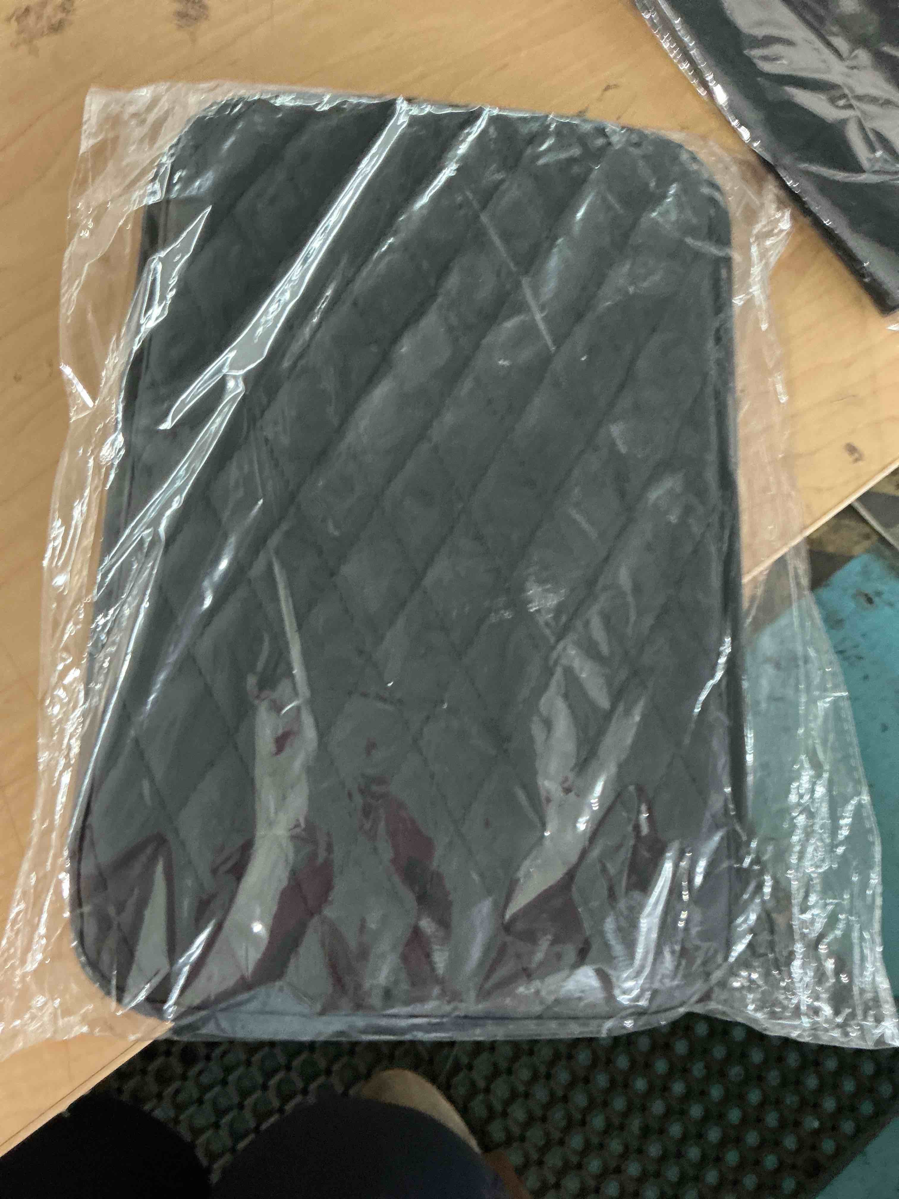 Condition photo showing New/Like New for upgraded car center console cover,microfiber leather car armrest cover cushion with 2 storage bags,car armrest storage box interior accessories for most vehicles (black)
