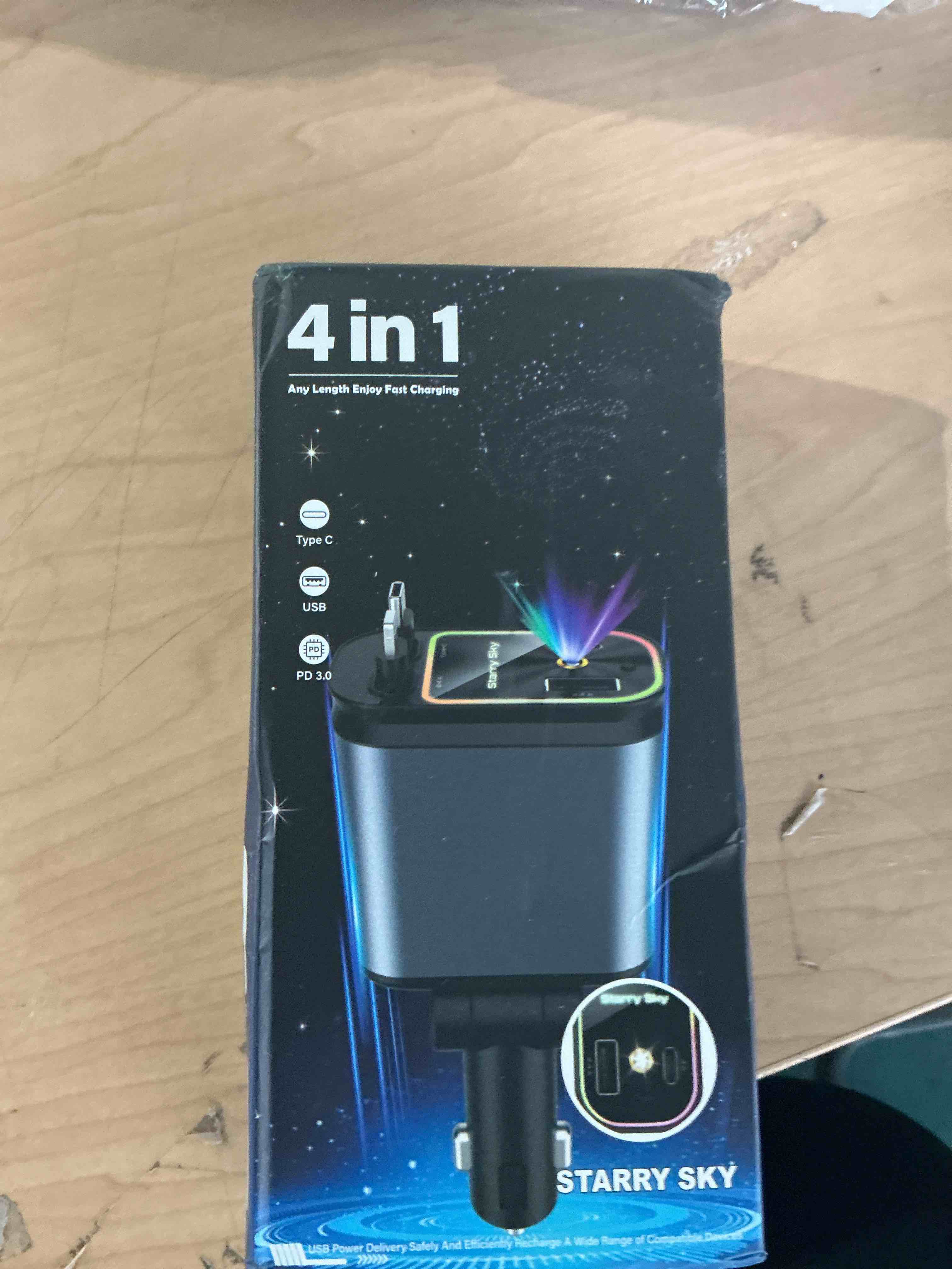 Condition photo showing New/Like New for temdan 69w retractable car charger, 4 in 1 fast charger usb c car truck accessories for men women, car accessories for valentines day gifts for him her, travel essentials for iphone 17 pro max,galaxy