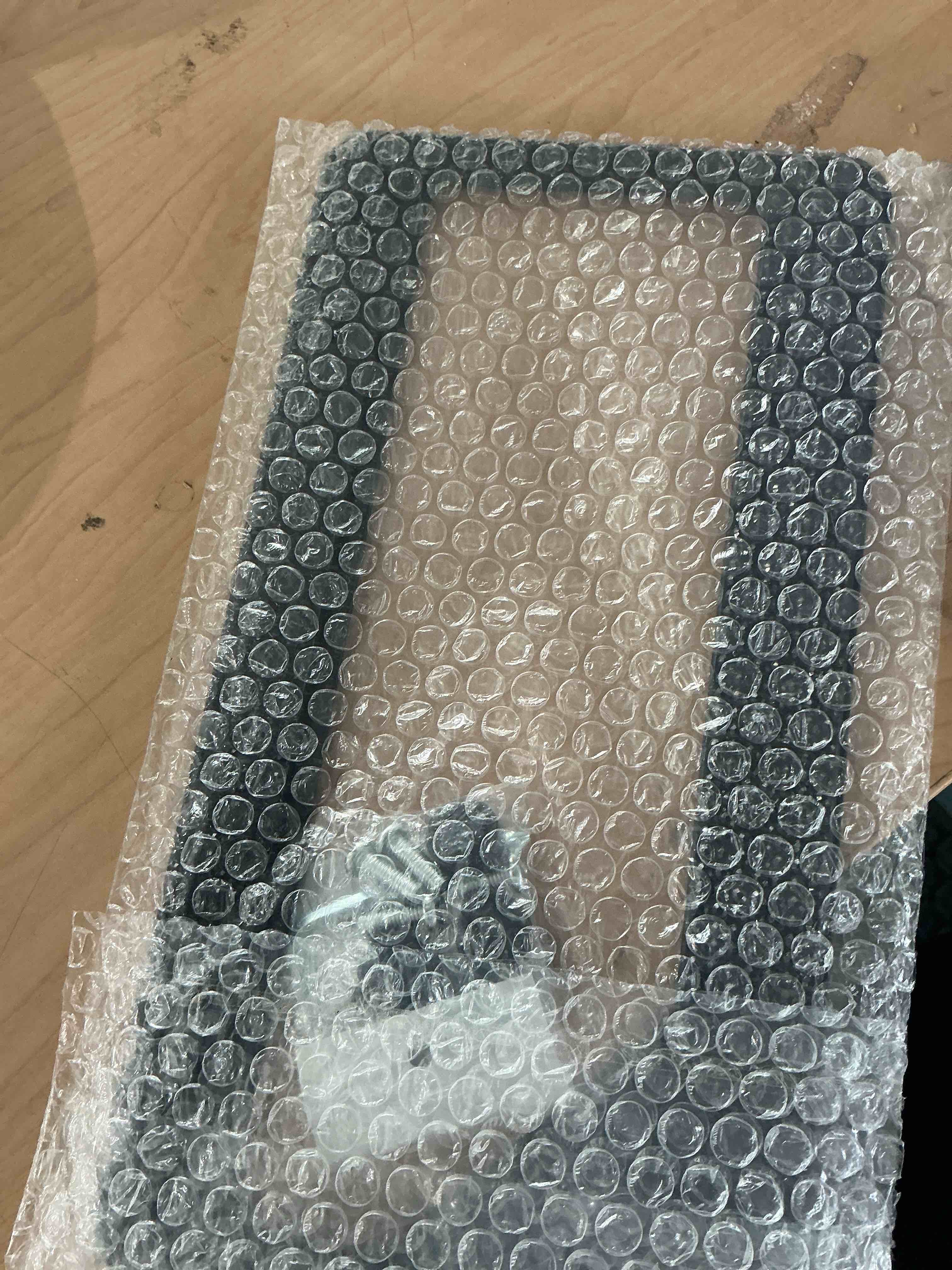 Condition photo showing New/Like New for 2 pack license plate frames for women, sparkly rhinestone diamond car accessories with glitter crystal caps (blue?2pcs?)