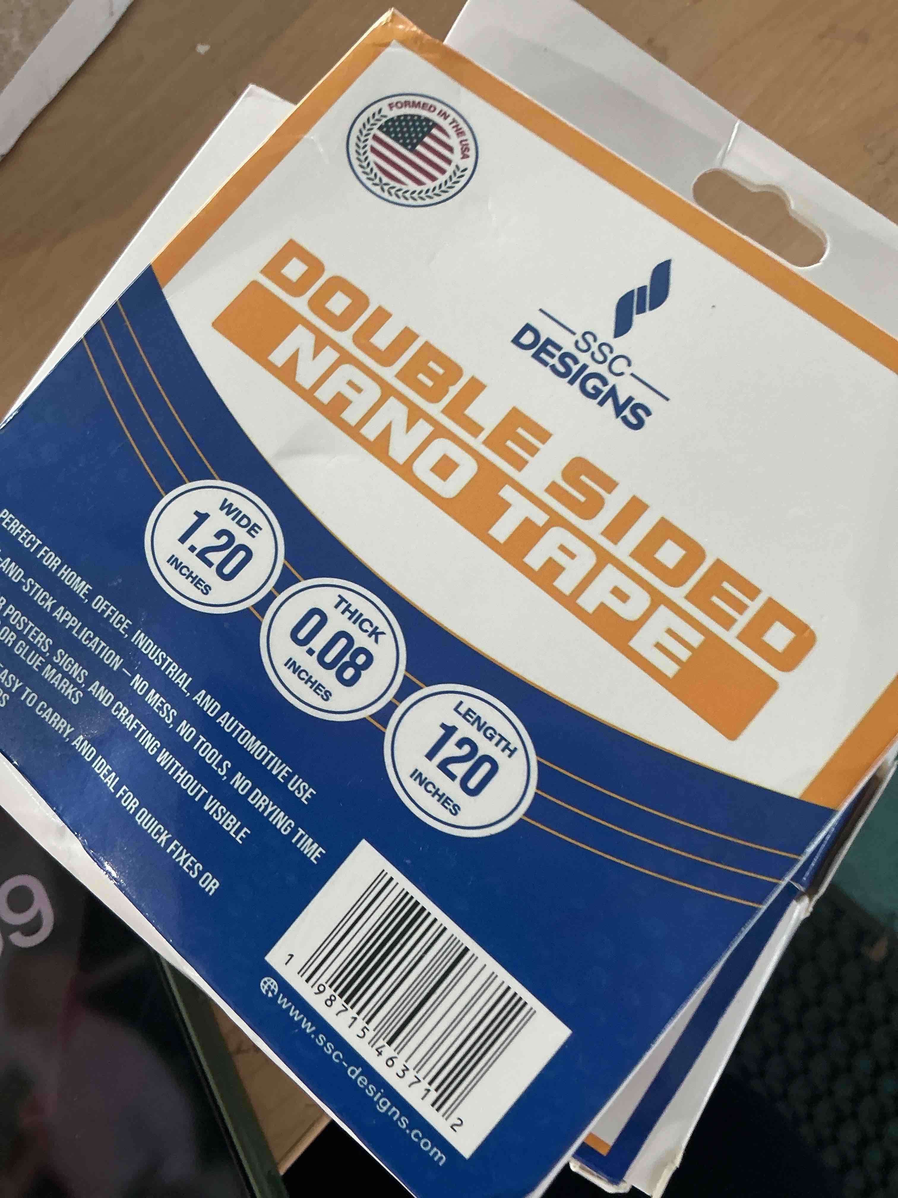 Condition photo showing New/Like New for 3m double sided tape 1in x 9.85ft?heavy duty removable mounting tape, picture hanging adhesive strips