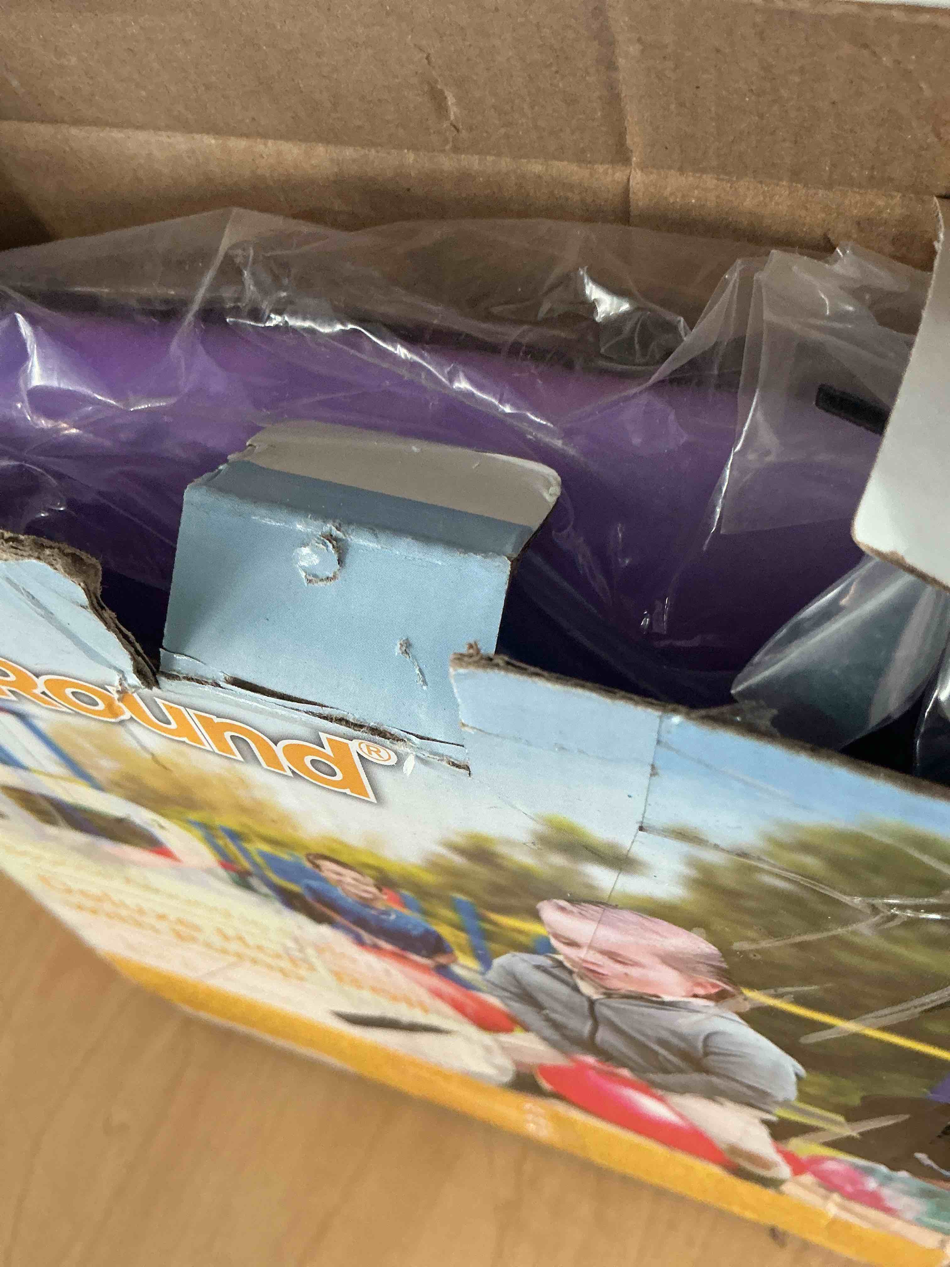 Condition photo showing New/Like New for waliki hopper ball for kids 3-6 | hippity hop | jumping kangaroo ball | therapy ball | purple 18"