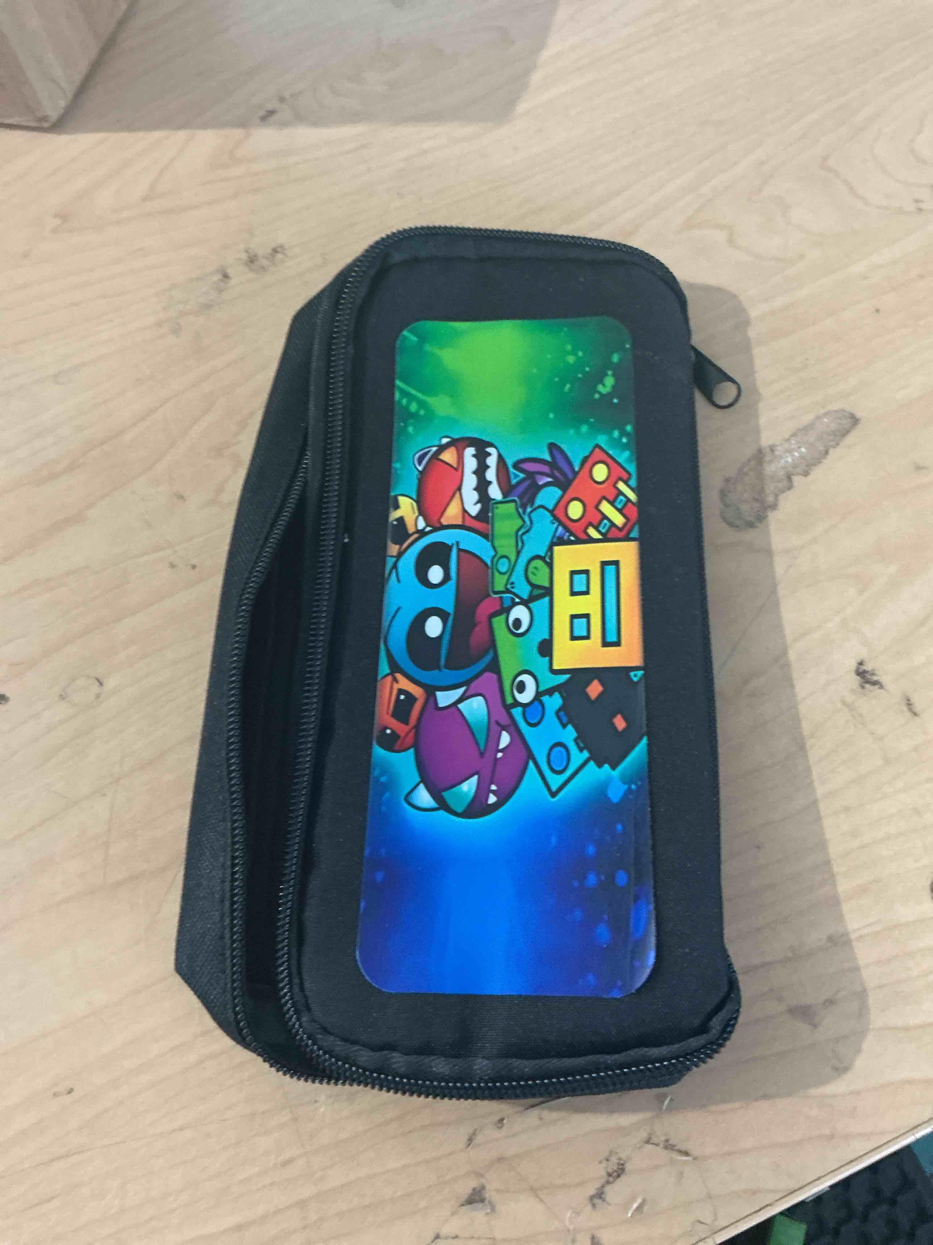 Condition photo showing New/Like New for flowfly large capacity pencil case for kids, boys & girls – zippered multi-functional pen pouch, soft & portable pencil bag for school, teens, students, black