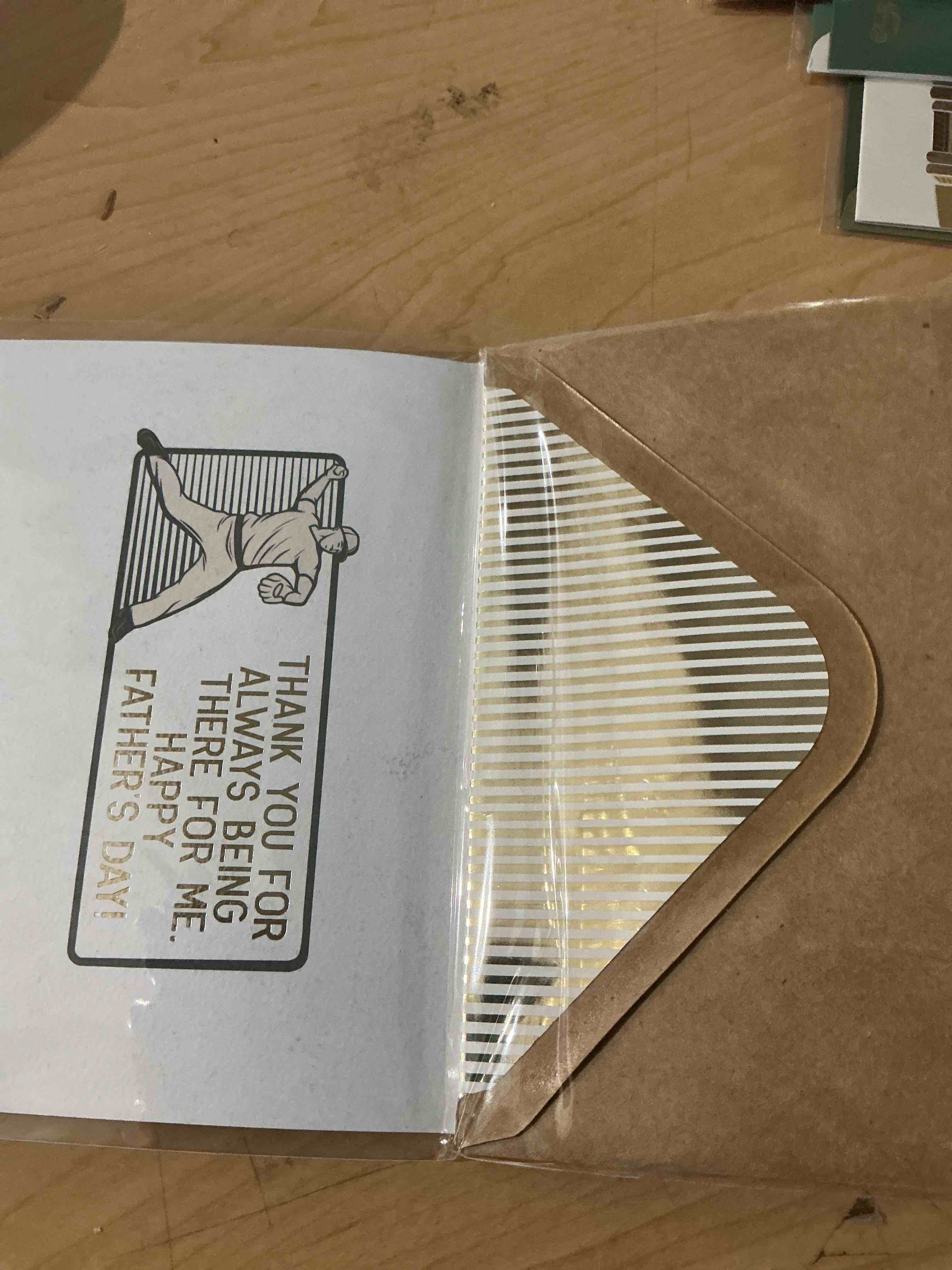 Condition photo showing New/Like New for happy father’s day card