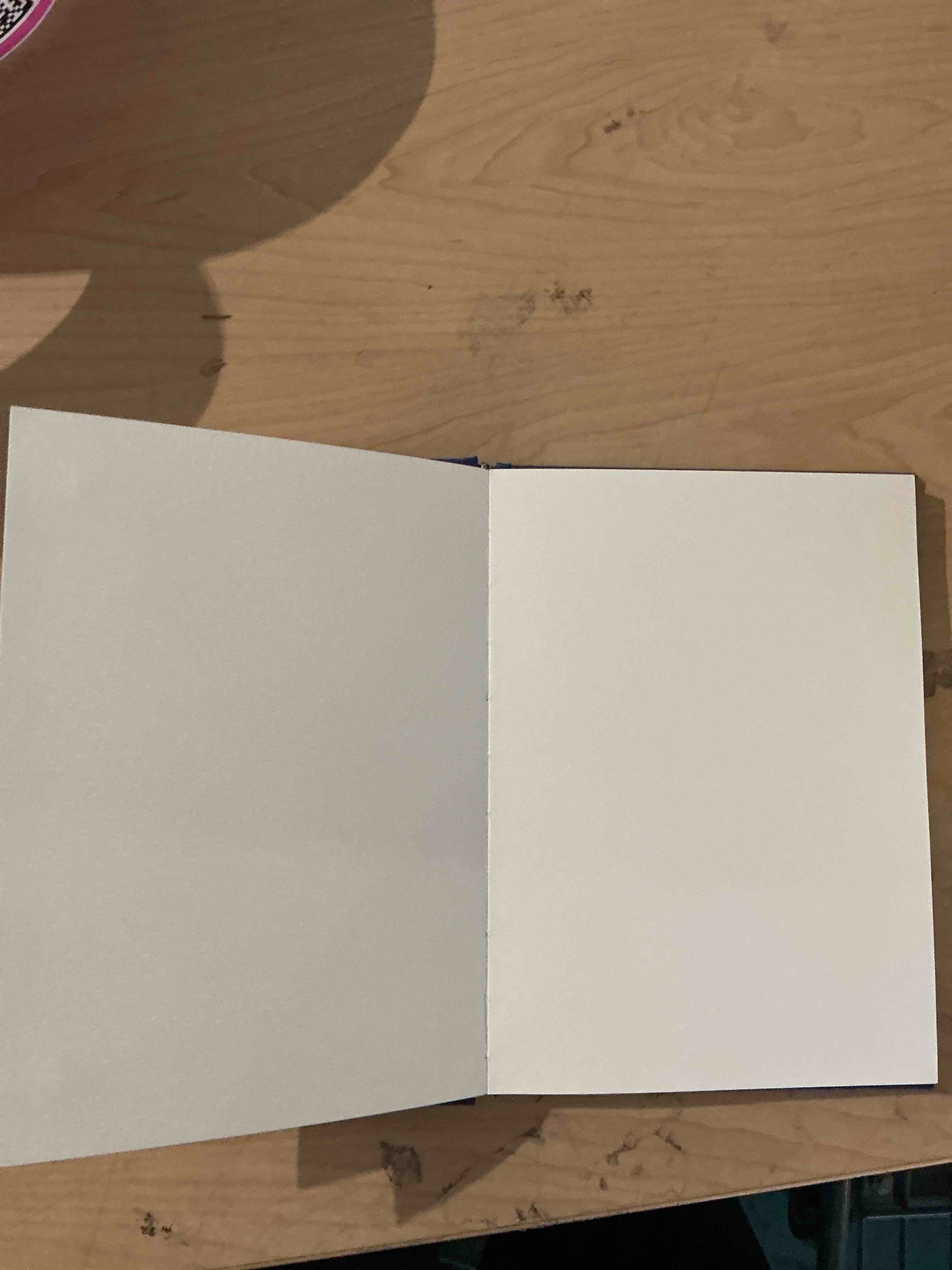 Condition photo showing New/Like New for blue notepad book