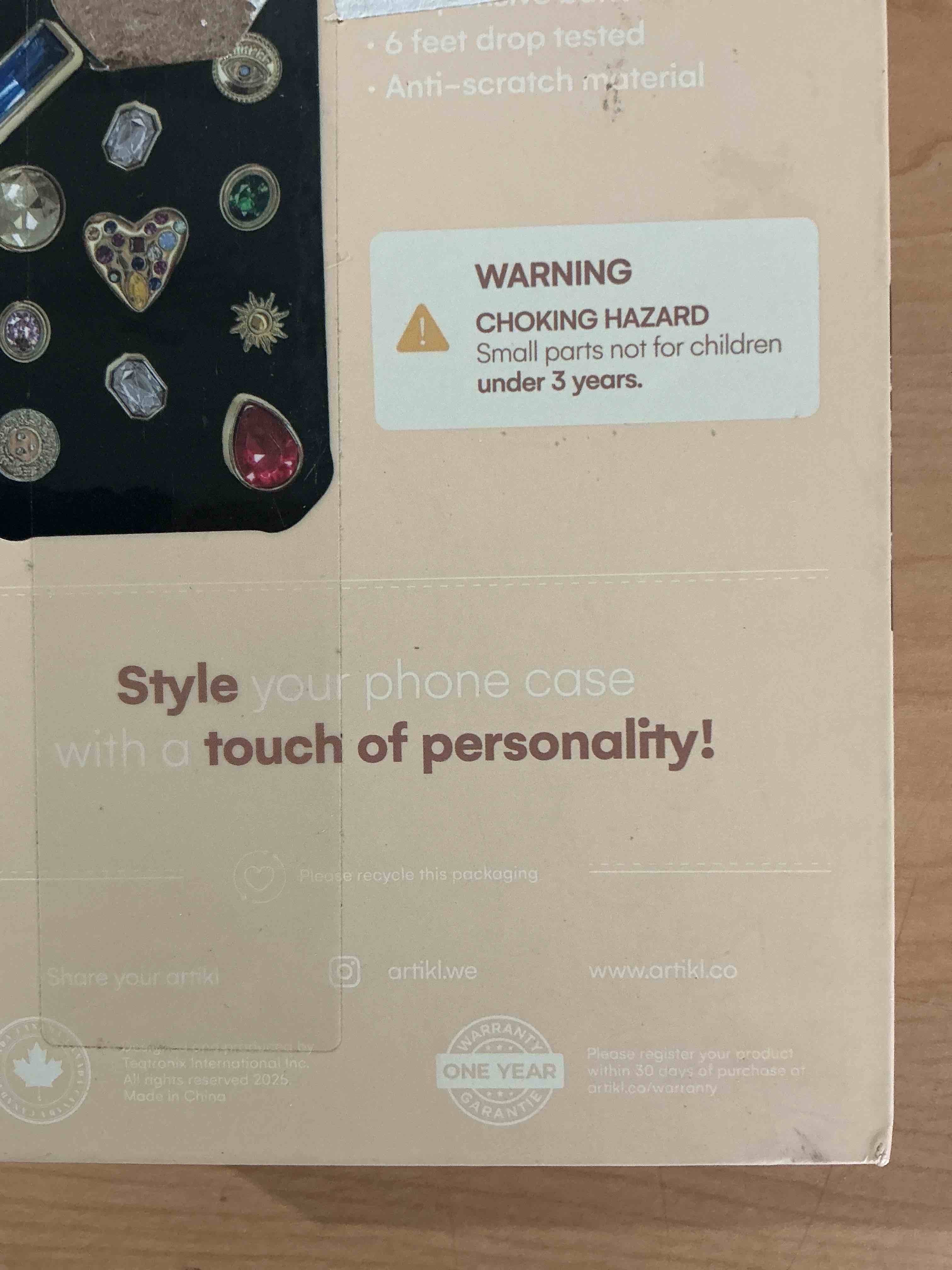 Condition photo showing New/Like New for artikl pop charm personalize your phone case for iphone 15,14 and 13