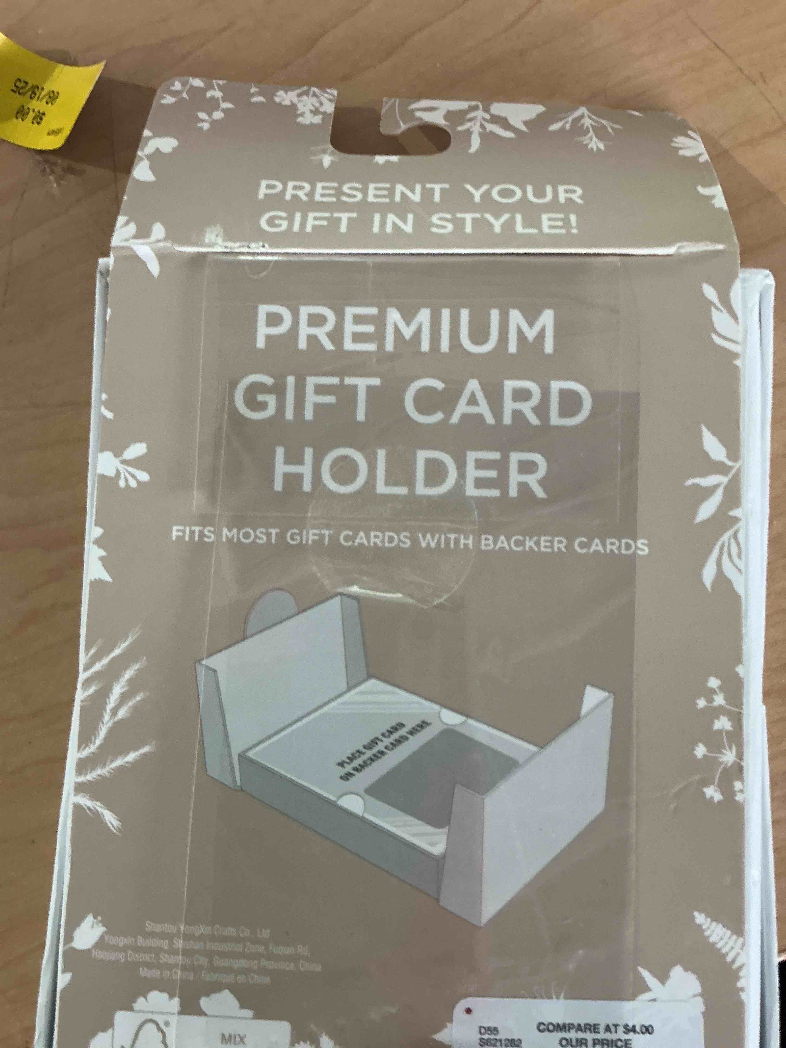 Condition photo showing New/Like New for premium gift card holder present your gift in style