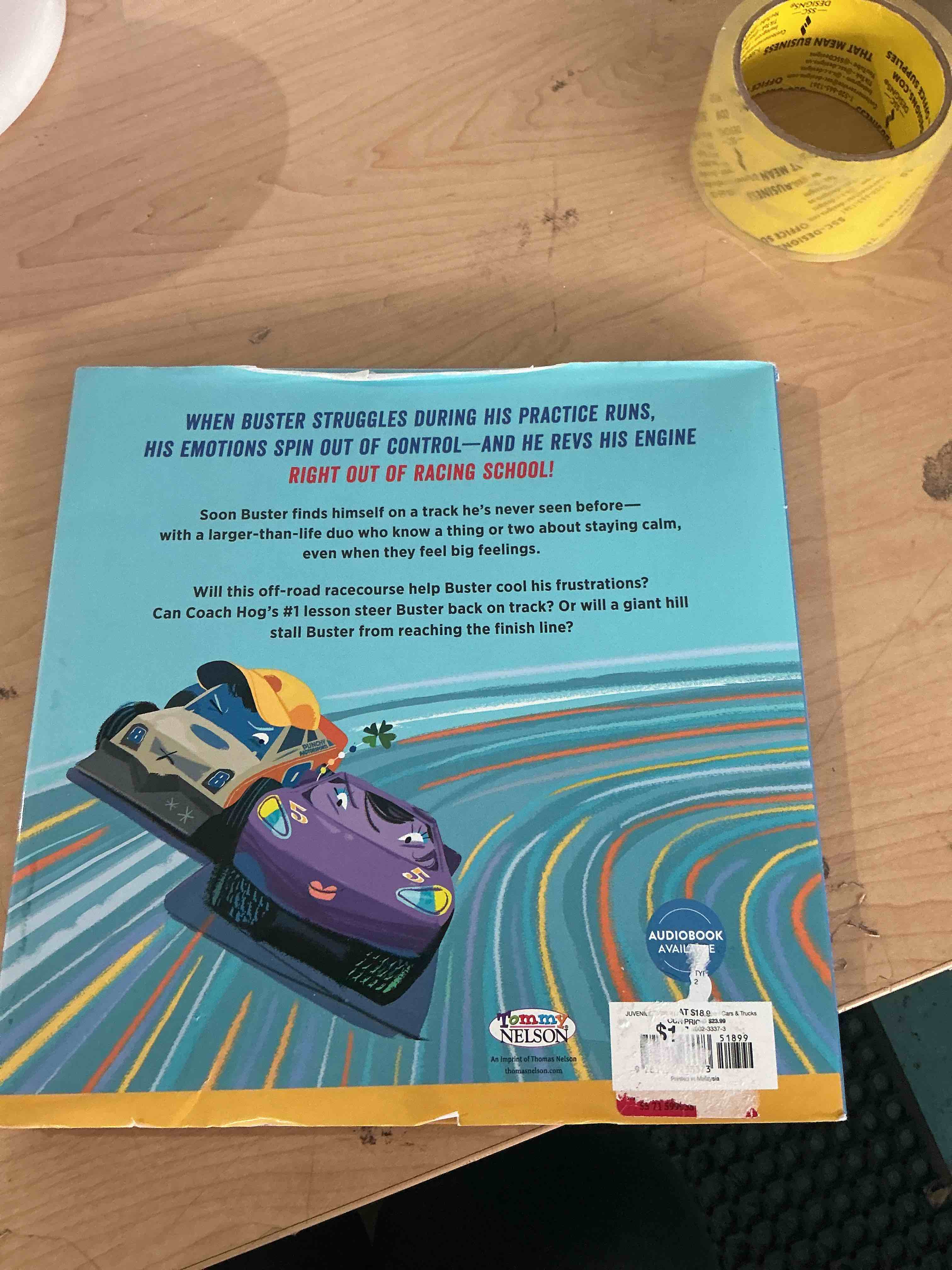 Condition photo showing New/Like New for new york times best selling author dale earnhardt junior. buster gets back on track book.